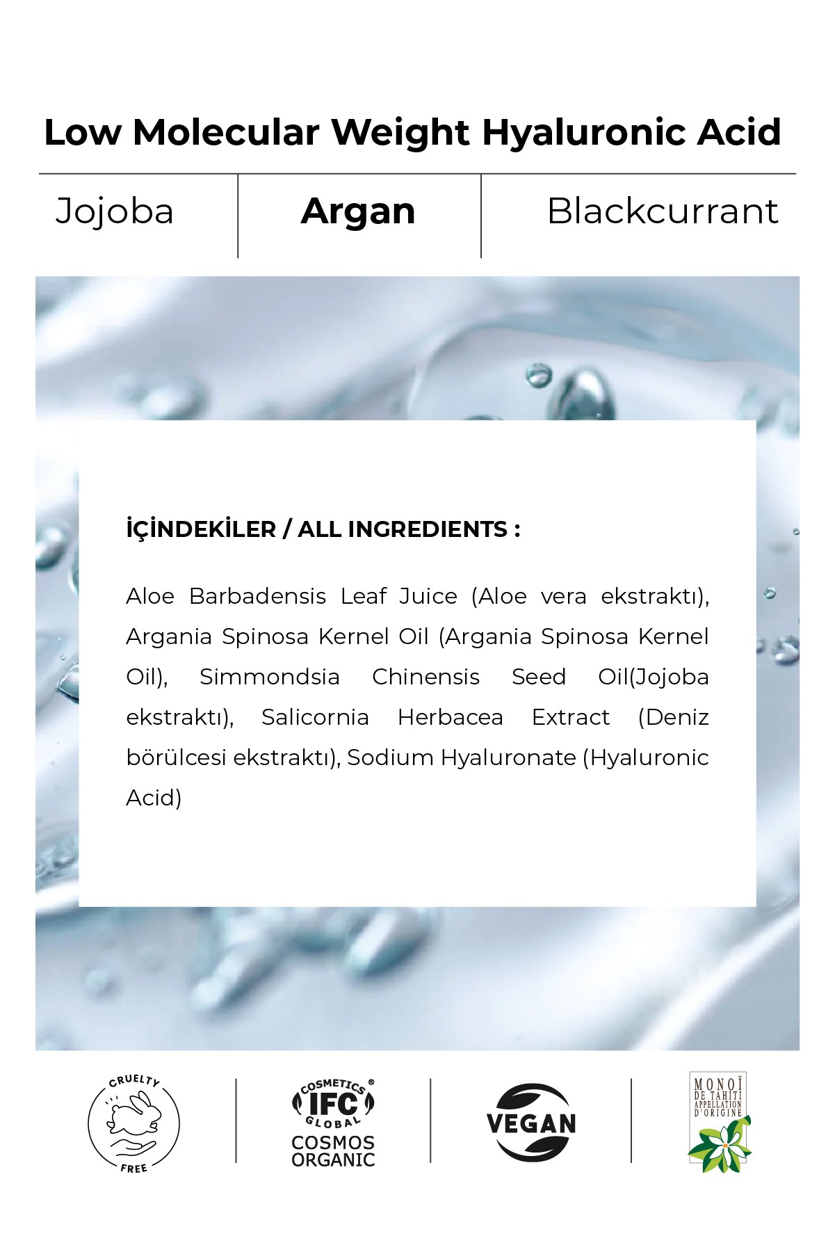 H-boost Organik Sertifikalı Hyalüronik Asit Serum – Yoğun Nemlendirici Gece Ve Gündüz Serumu 30 ml