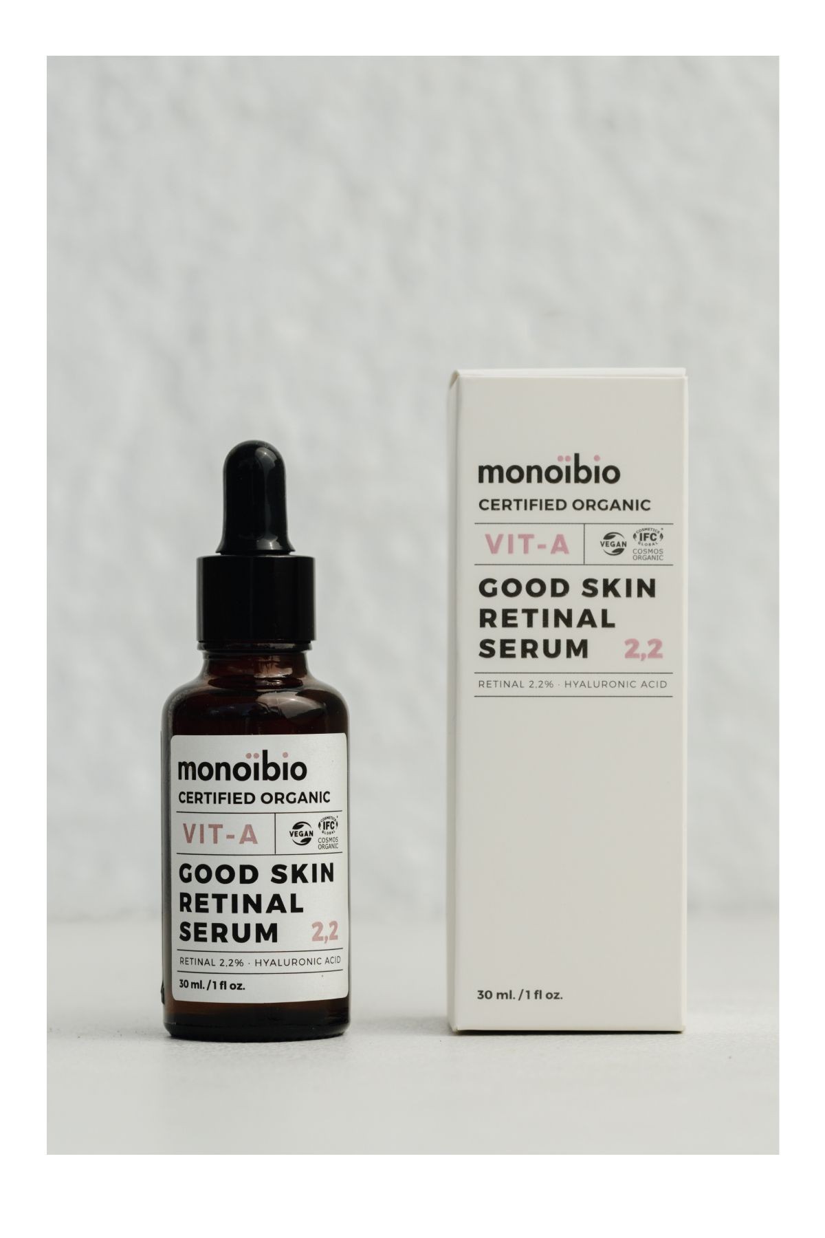 Good Skin Organik Retinol Serum - Hyalüronik Asit Serum - Vitamini A Aydınlatıcı Retinal Serum 30 ml