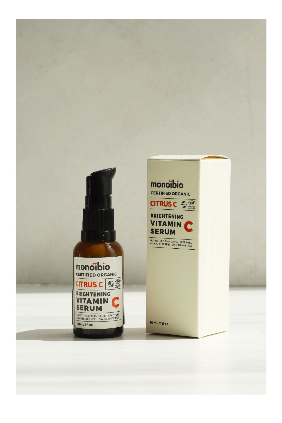 Citrus-c Organik Vitamin C Serum - Cilt Tonu Aydınlatıcı Leke Karşıtı Cilt Bakım Gece Serumu 30 ml