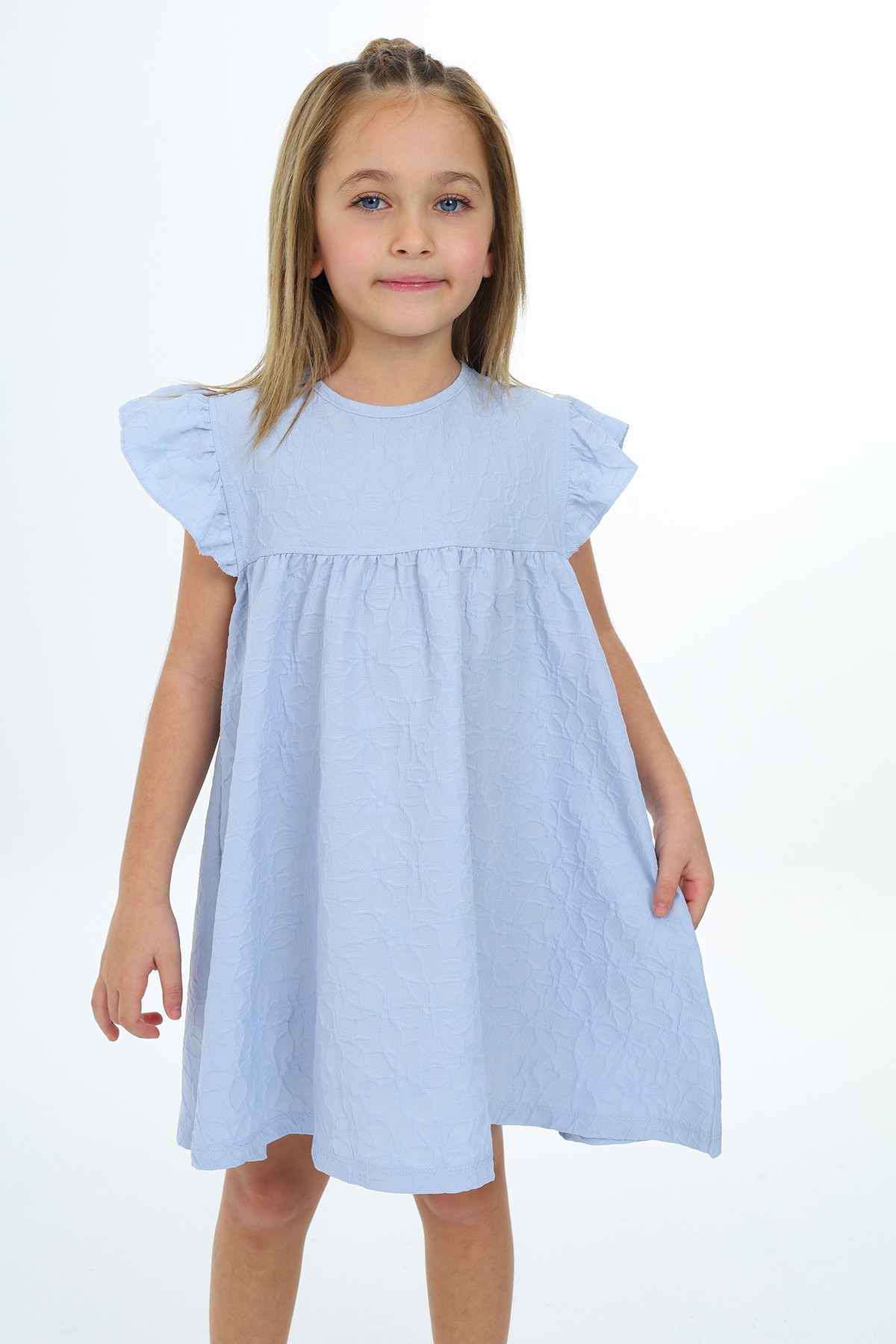 Toontoy Kız Çocuk Desenli Elbise