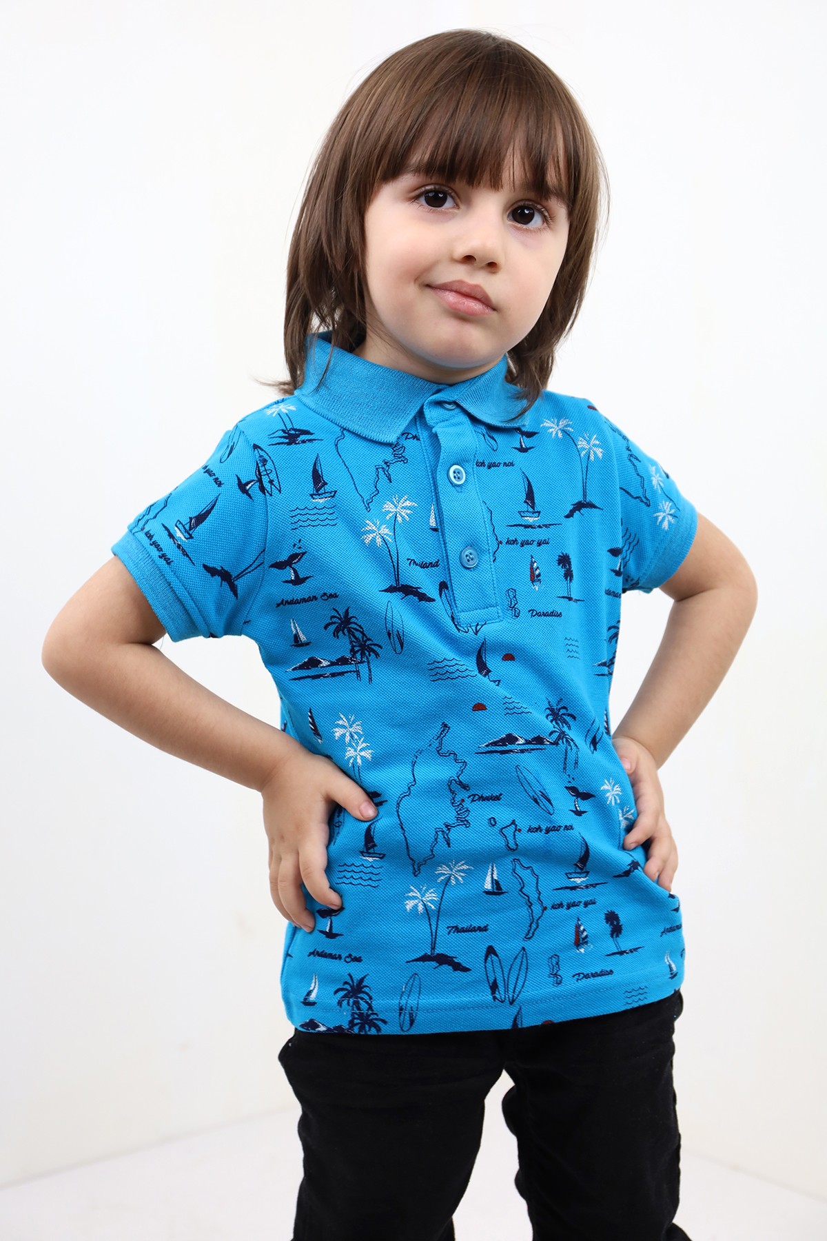 Toontoy Erkek Çocuk Komple Desenli Tişört