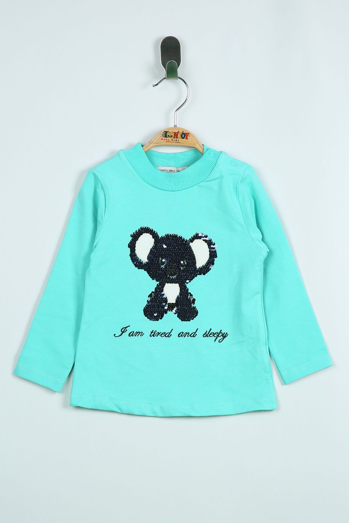 Toontoy Kız Bebek Panda Nakışlı T-Shirt