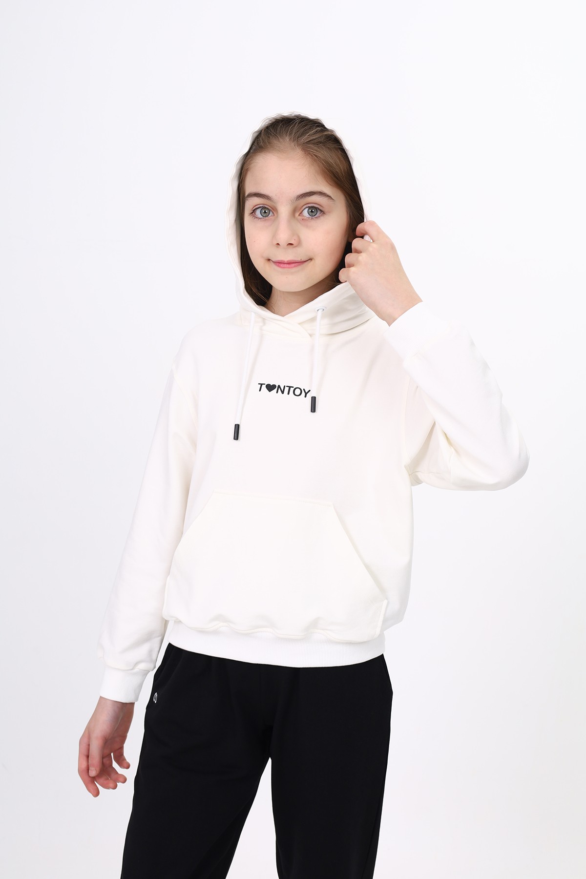 Toontoy Kız Çocuk Baskılı Sweatshirt