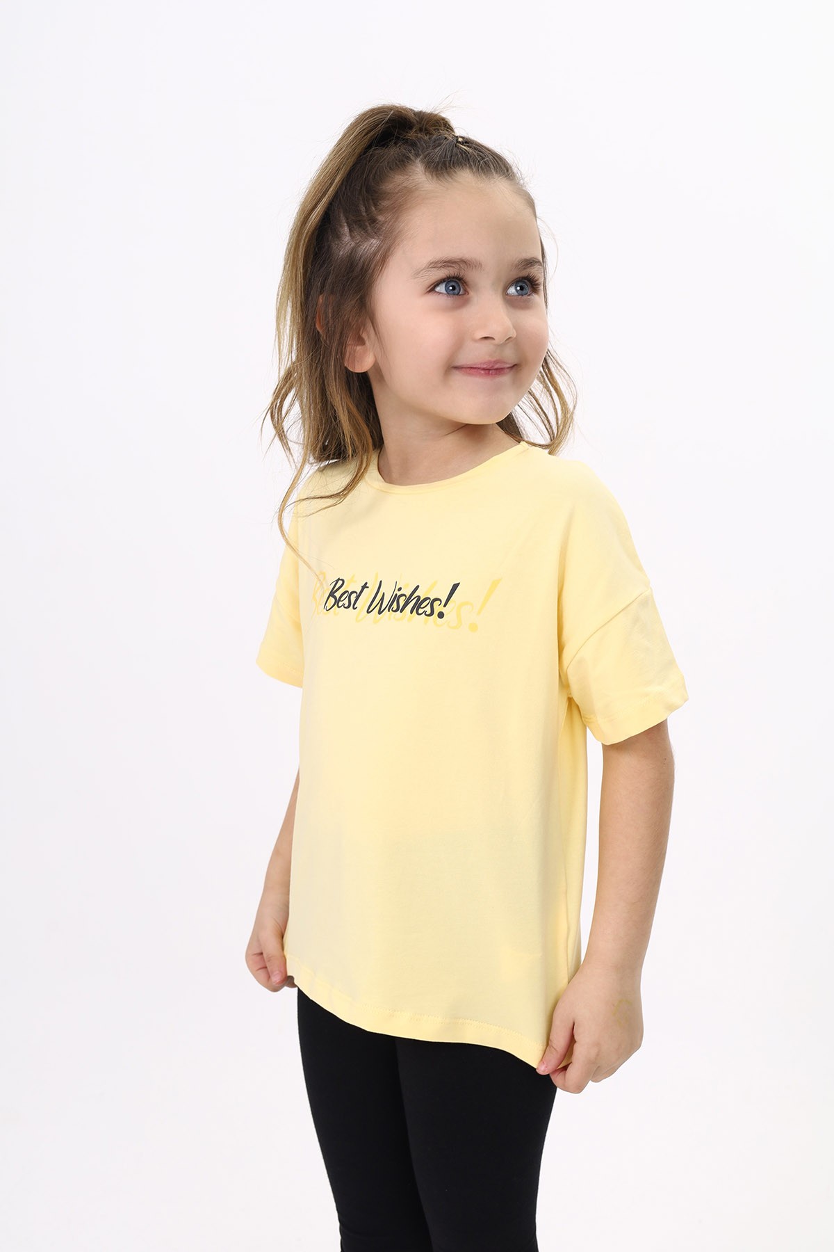 Toontoy Kız Çocuk Baskılı Tişört