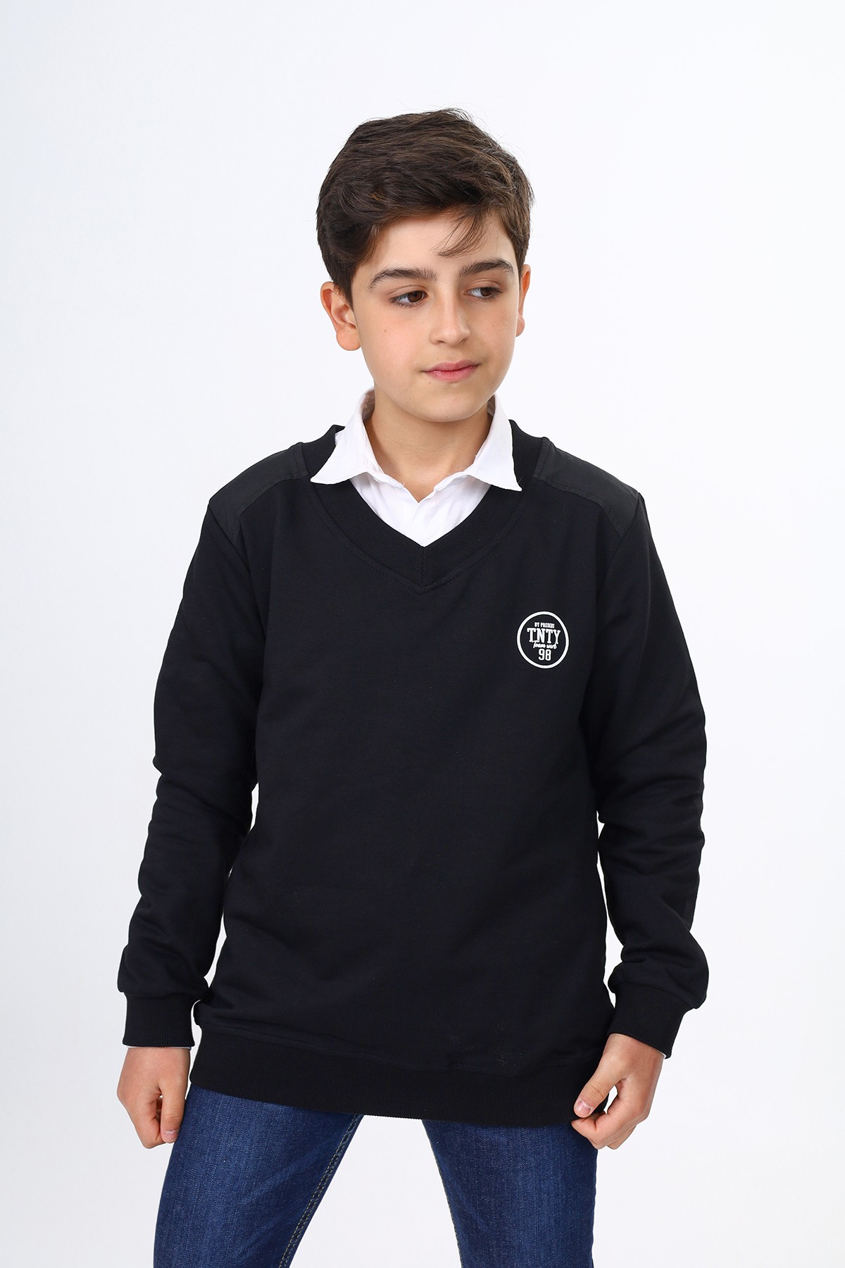 Toontoy Erkek Çocuk Okul Baskılı Sweatshirt