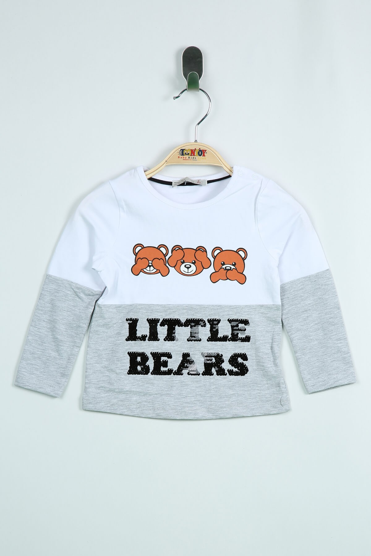 Toontoy Kız Bebek Tişört Little Bears Baskılı