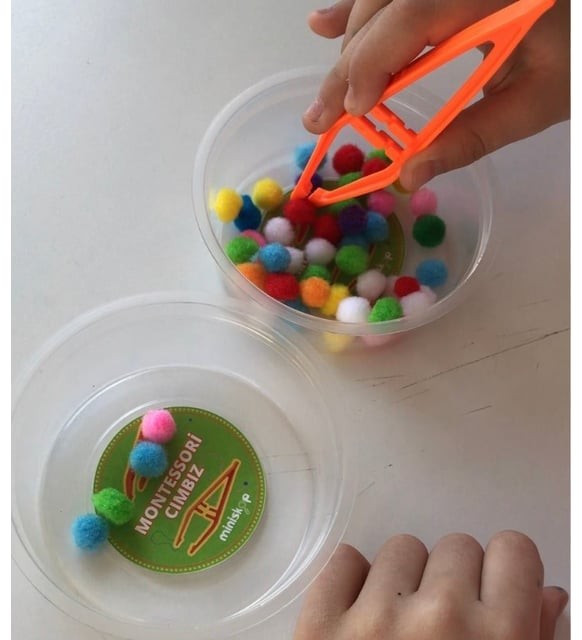Montessori Cımbız / Aktarma Maşası 3'lü 