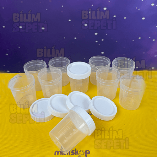 Ölçülü Deney Kabı 100 cc / 5'li