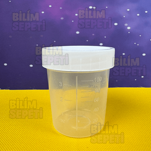 Ölçülü Deney Kabı 100 cc / 5'li