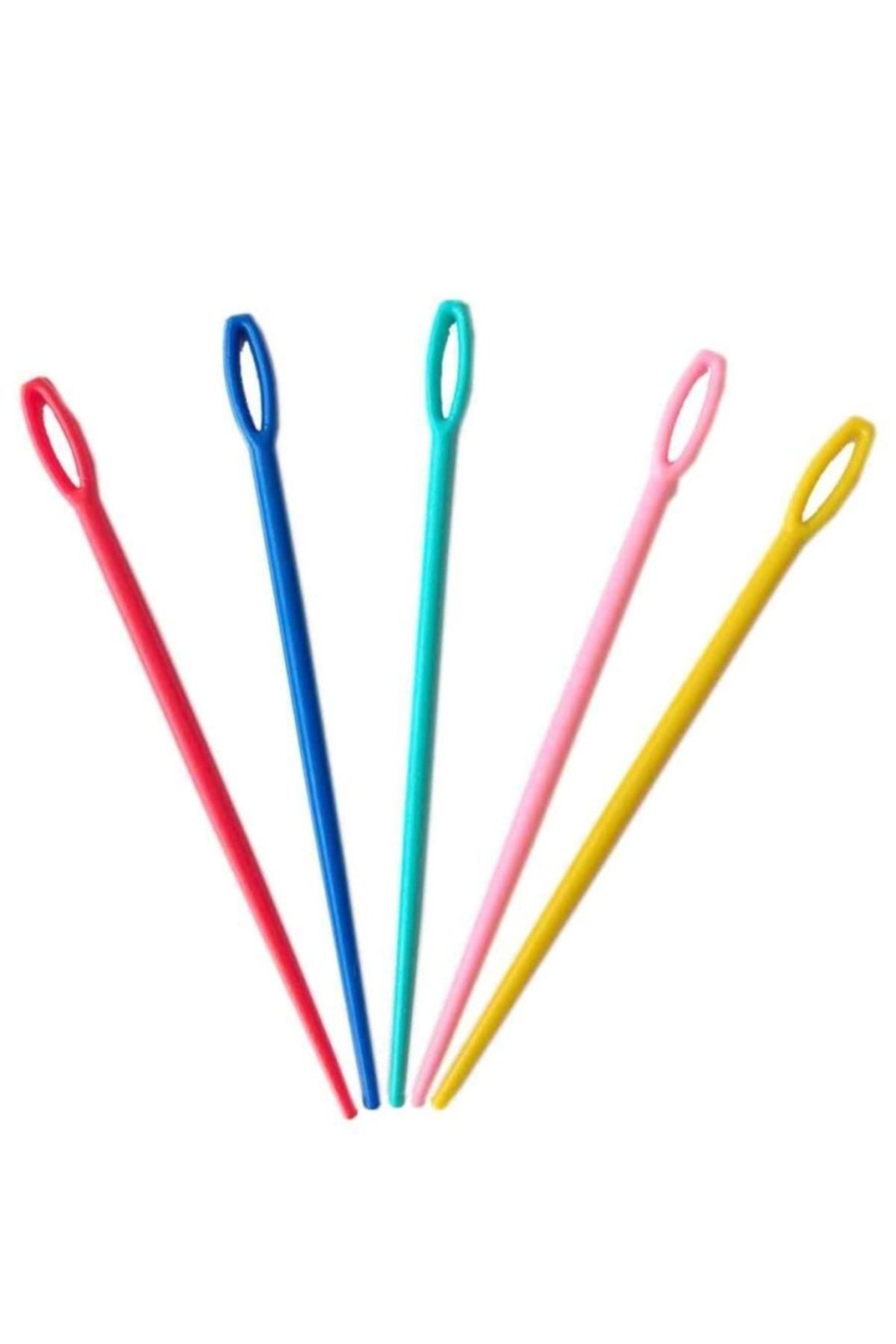 Montessori Plastik İğne Karışık Renkli 20'li