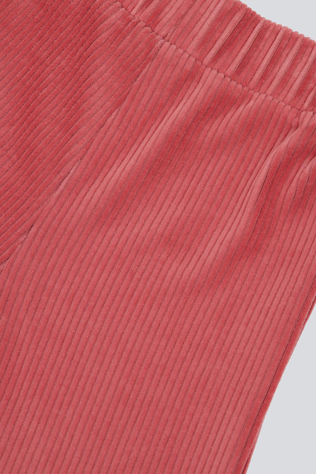 (Kids Girl) Kadife Bol Pantolon - PEMBE