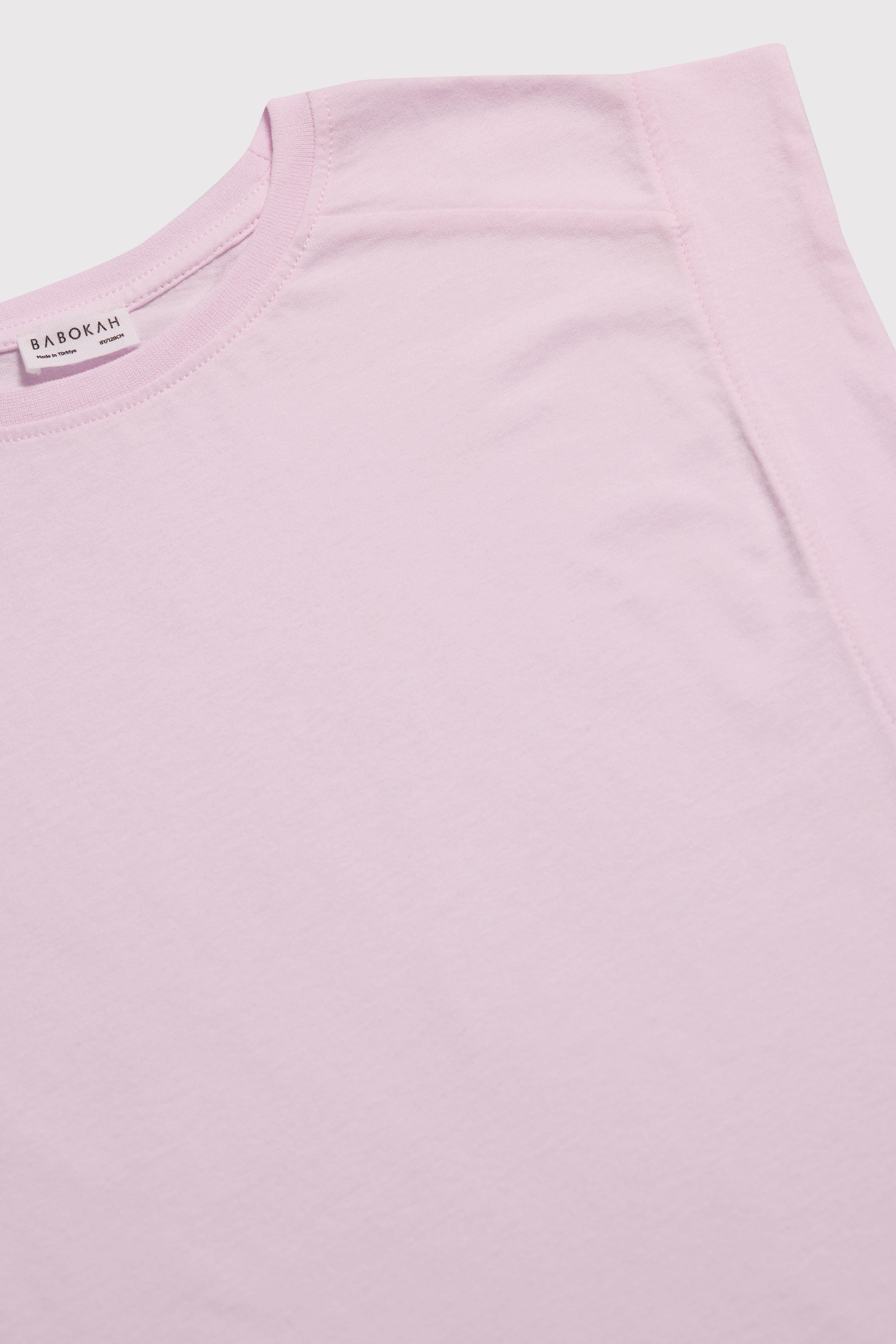 (Kids Girl) Kısa Kol Boxy Tshirt - AÇIK PEMBE