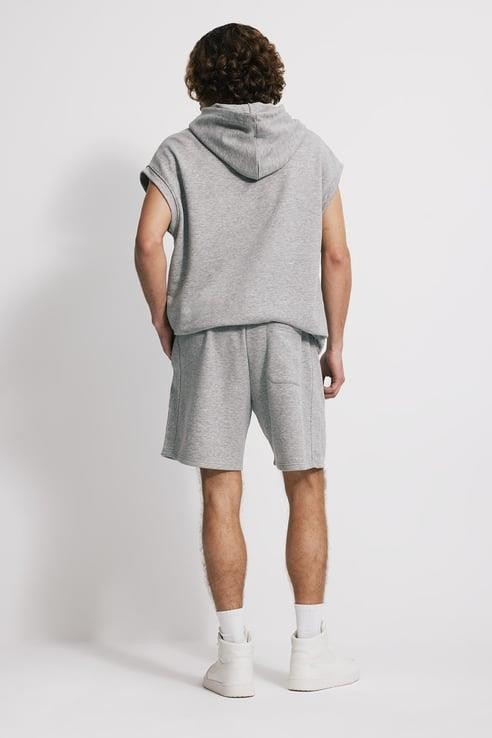 Comfort Fit Şort - GRİ MELANJ