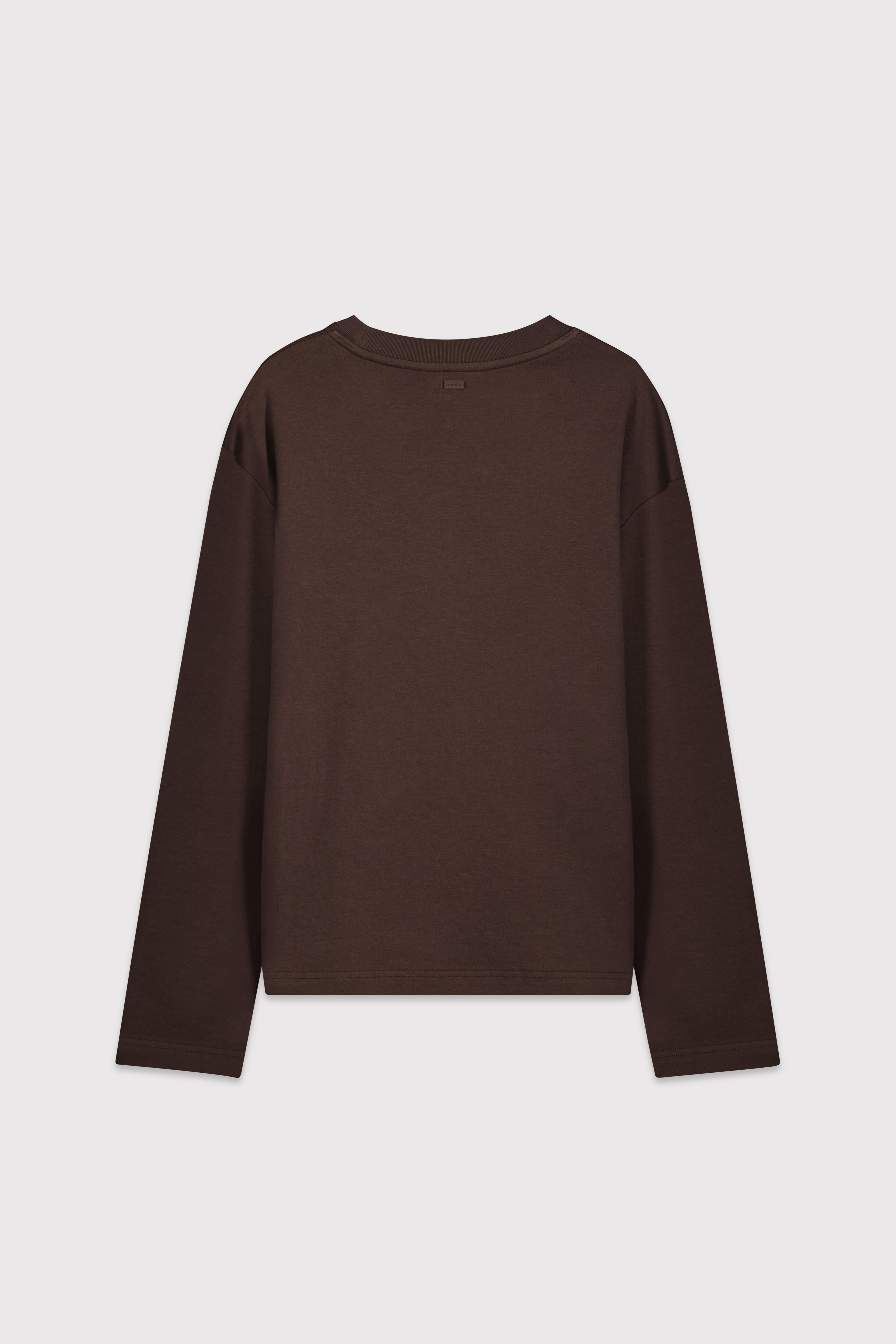 Premium Uzun Kol Oversize Tshirt - KAHVERENGİ