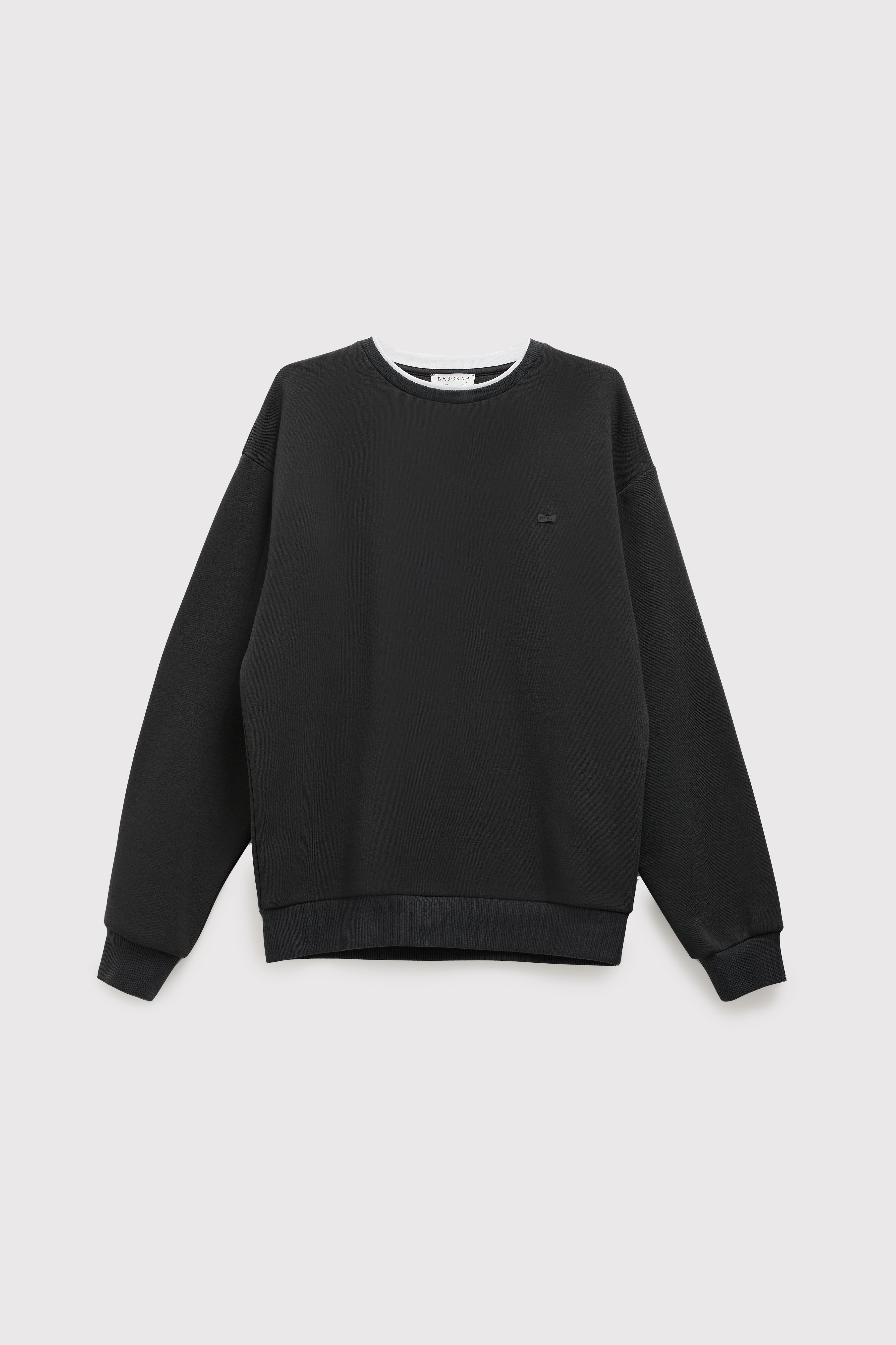 Çift Yaka Comfort Sweatshirt