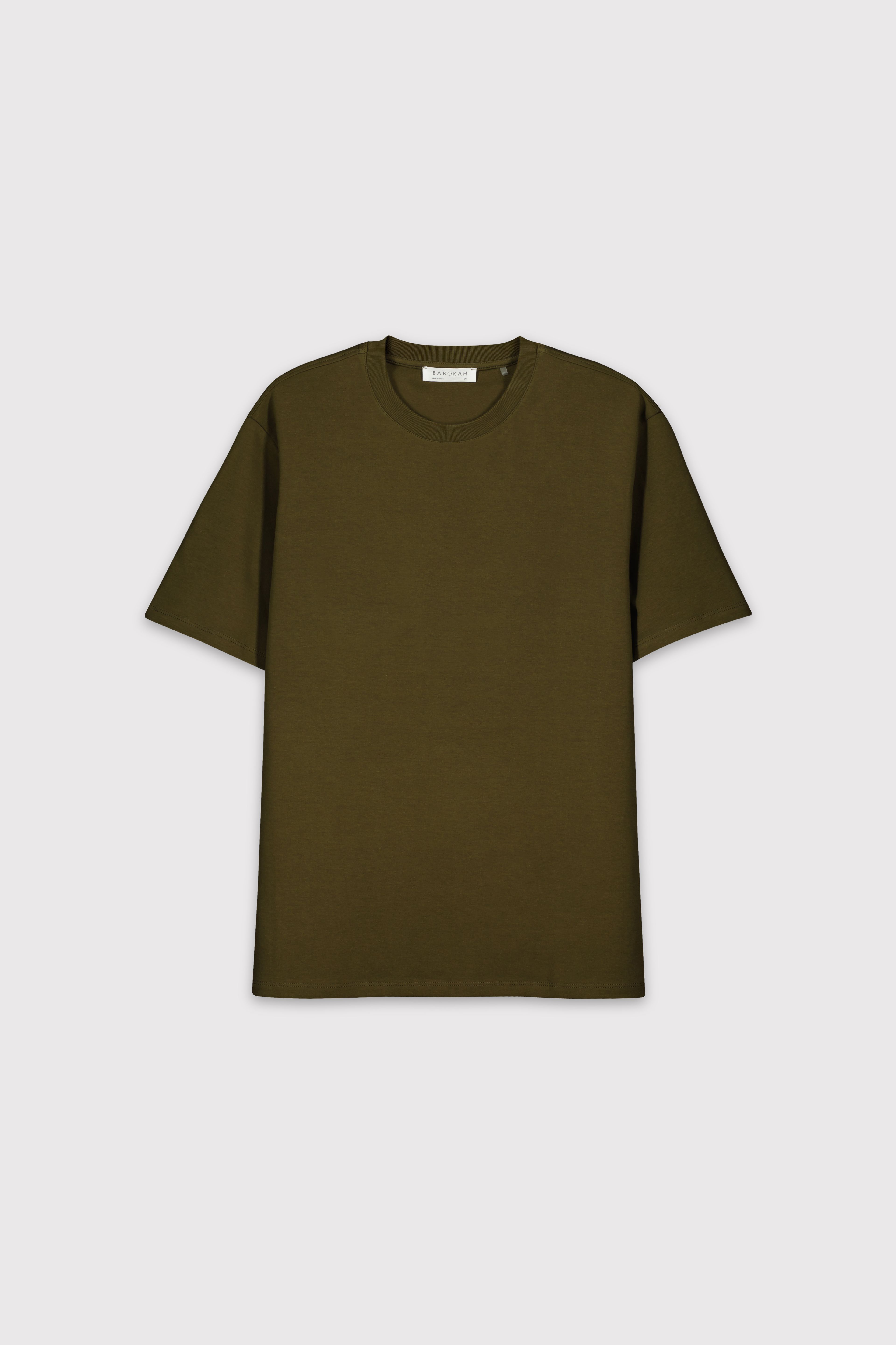 Premium Relax Fit Basic Tshirt - HAKİ