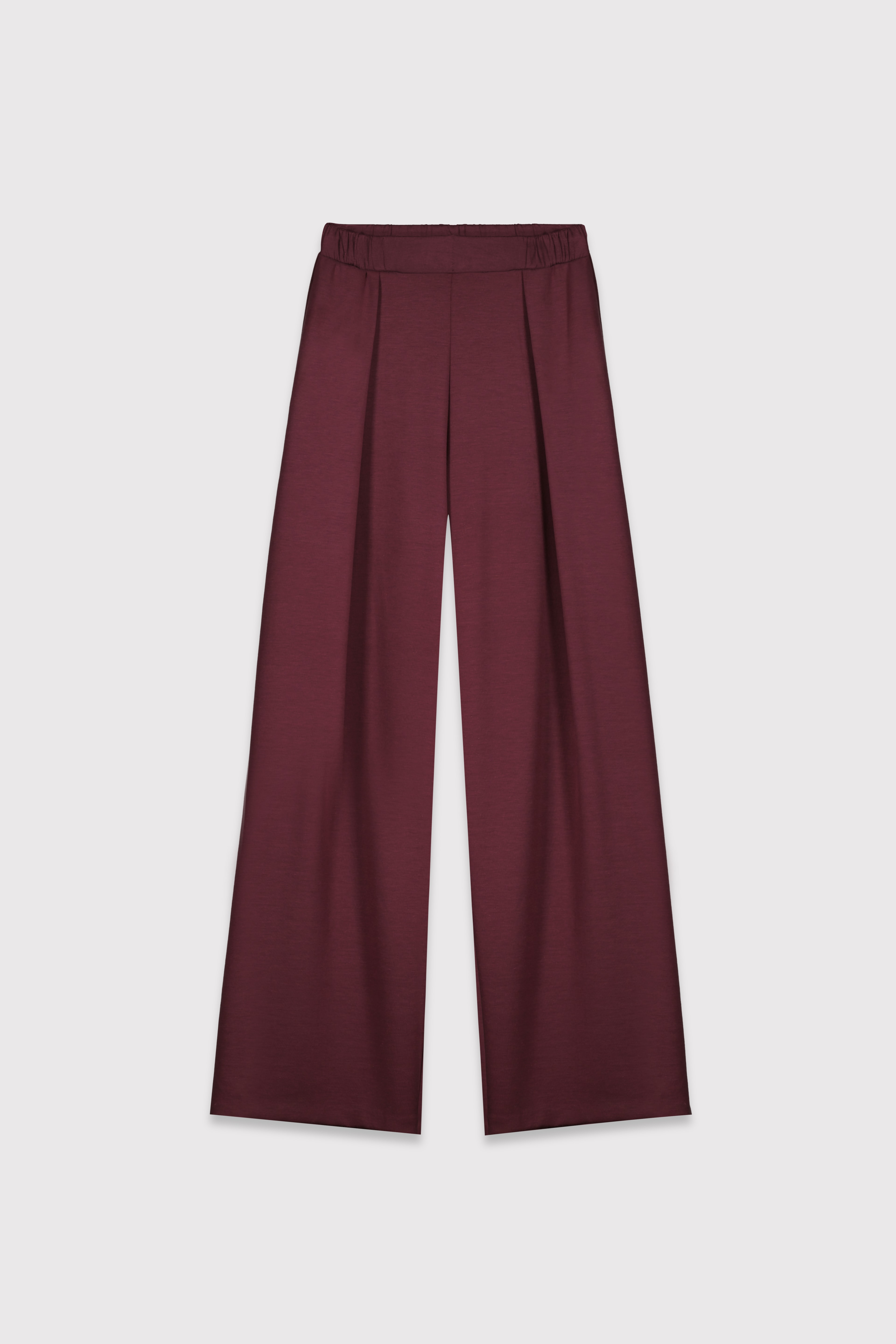 Pileli Geniş Paça Modal Jogger - MÜRDÜM