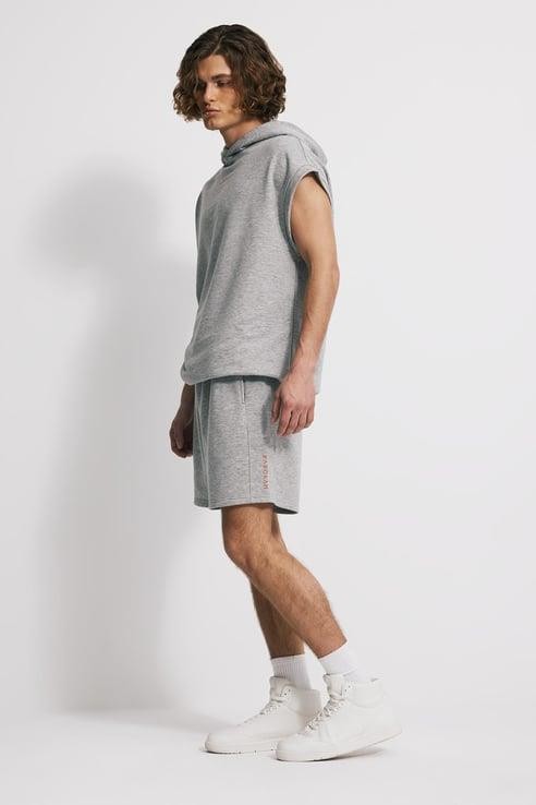 Comfort Fit Şort - GRİ MELANJ