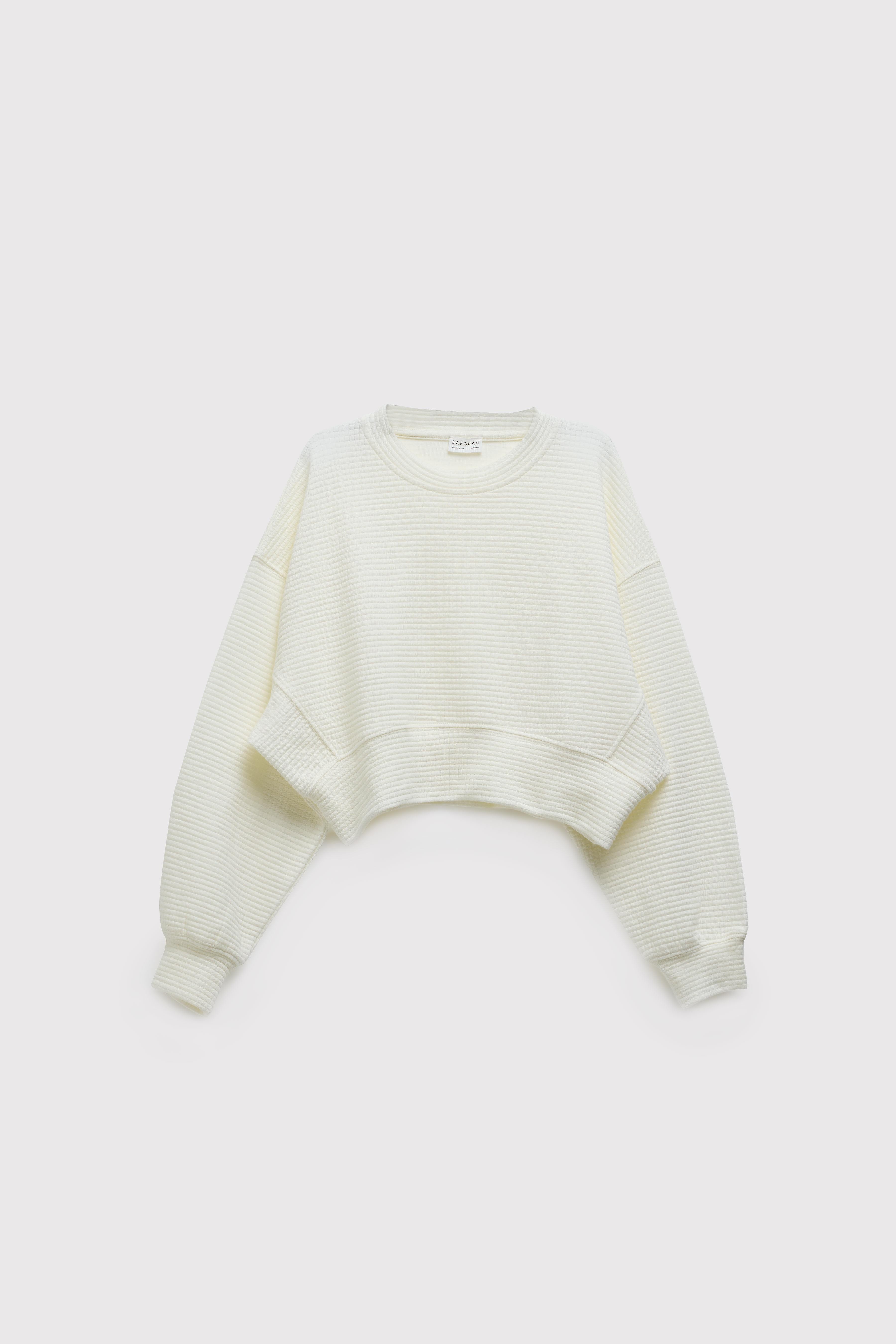 (Kids Girl) Kapitone Crop Sweatshirt