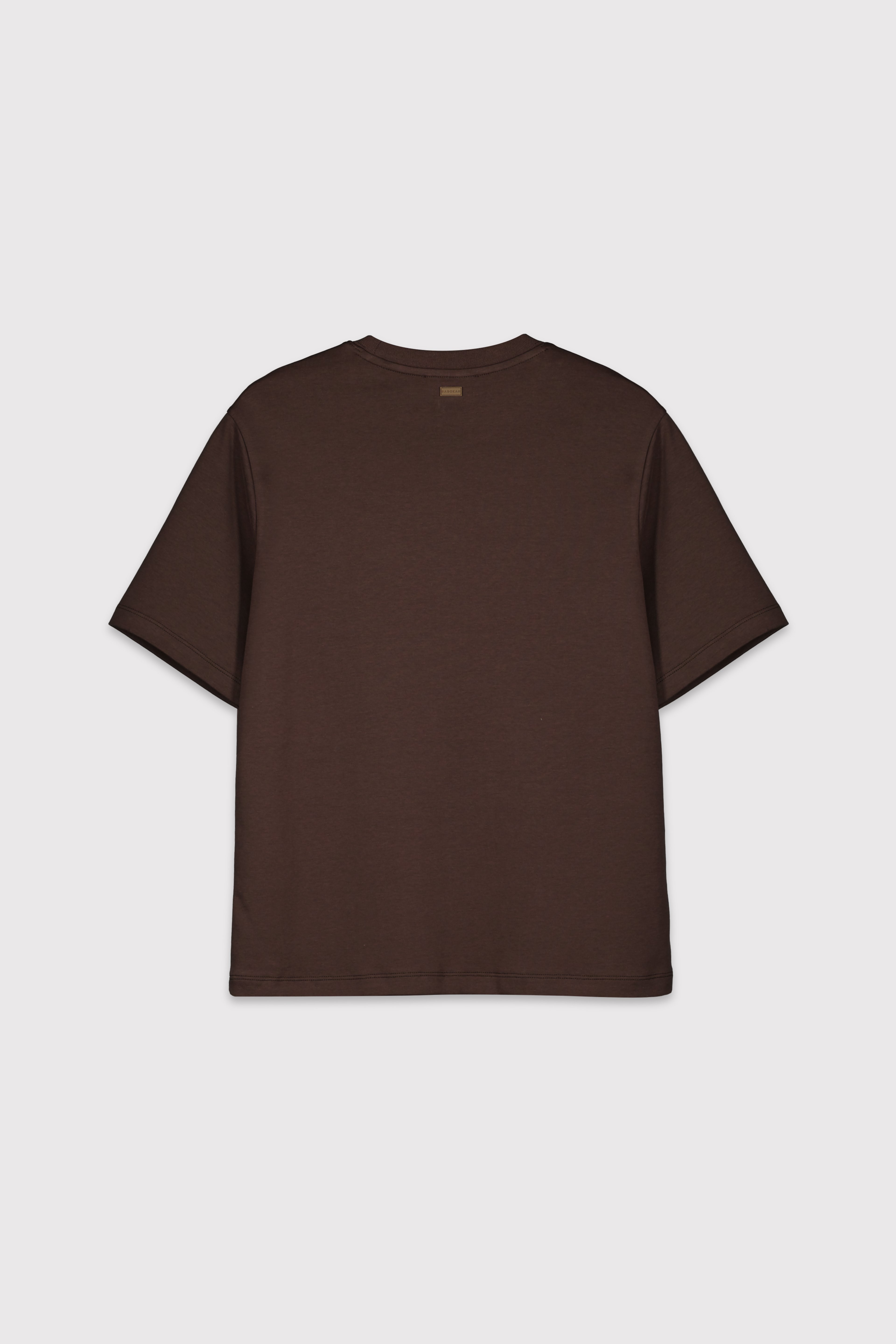 Premium Relaxed  Basic Tshirt - KAHVERENGİ
