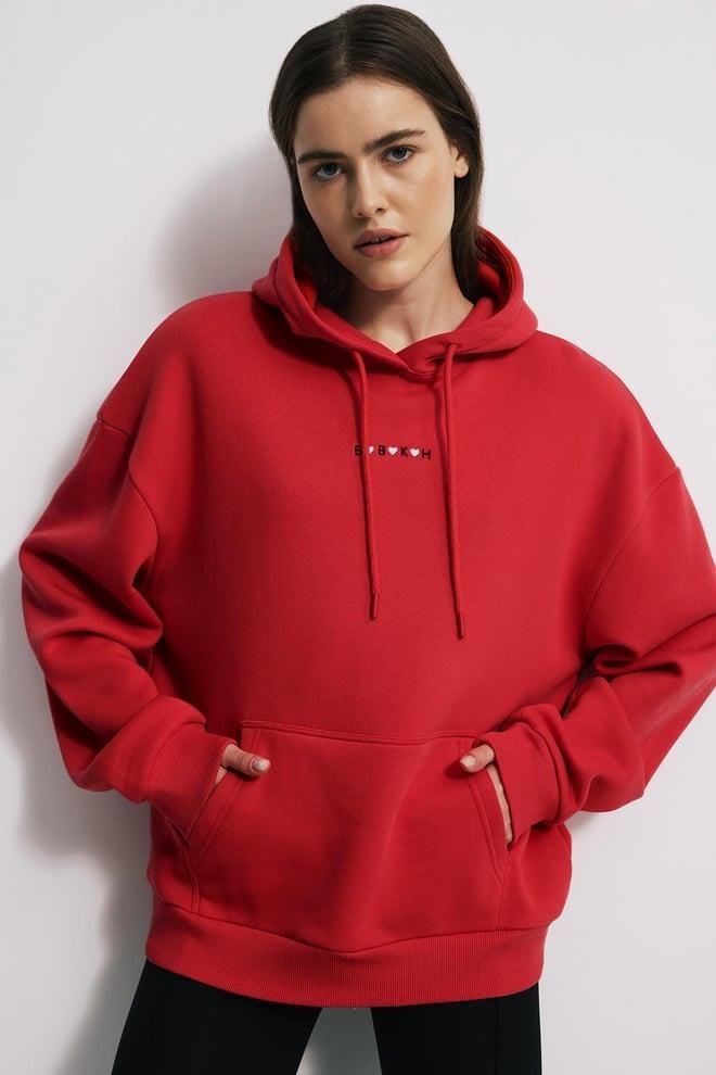 Sevgililer Günü Özel Kadın Sweatshirt - KIRMIZI