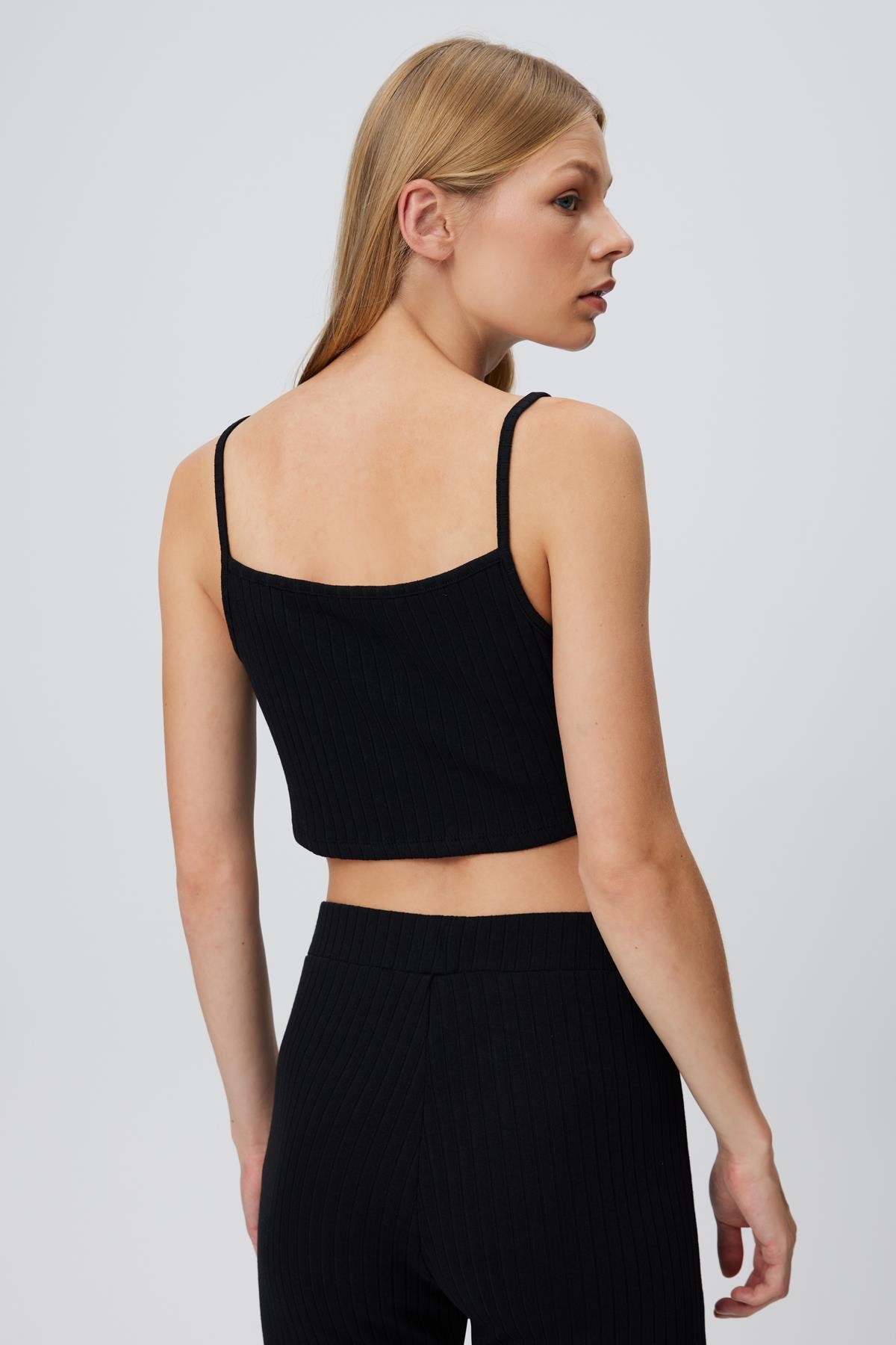 Askılı Kaşkorse Crop Top