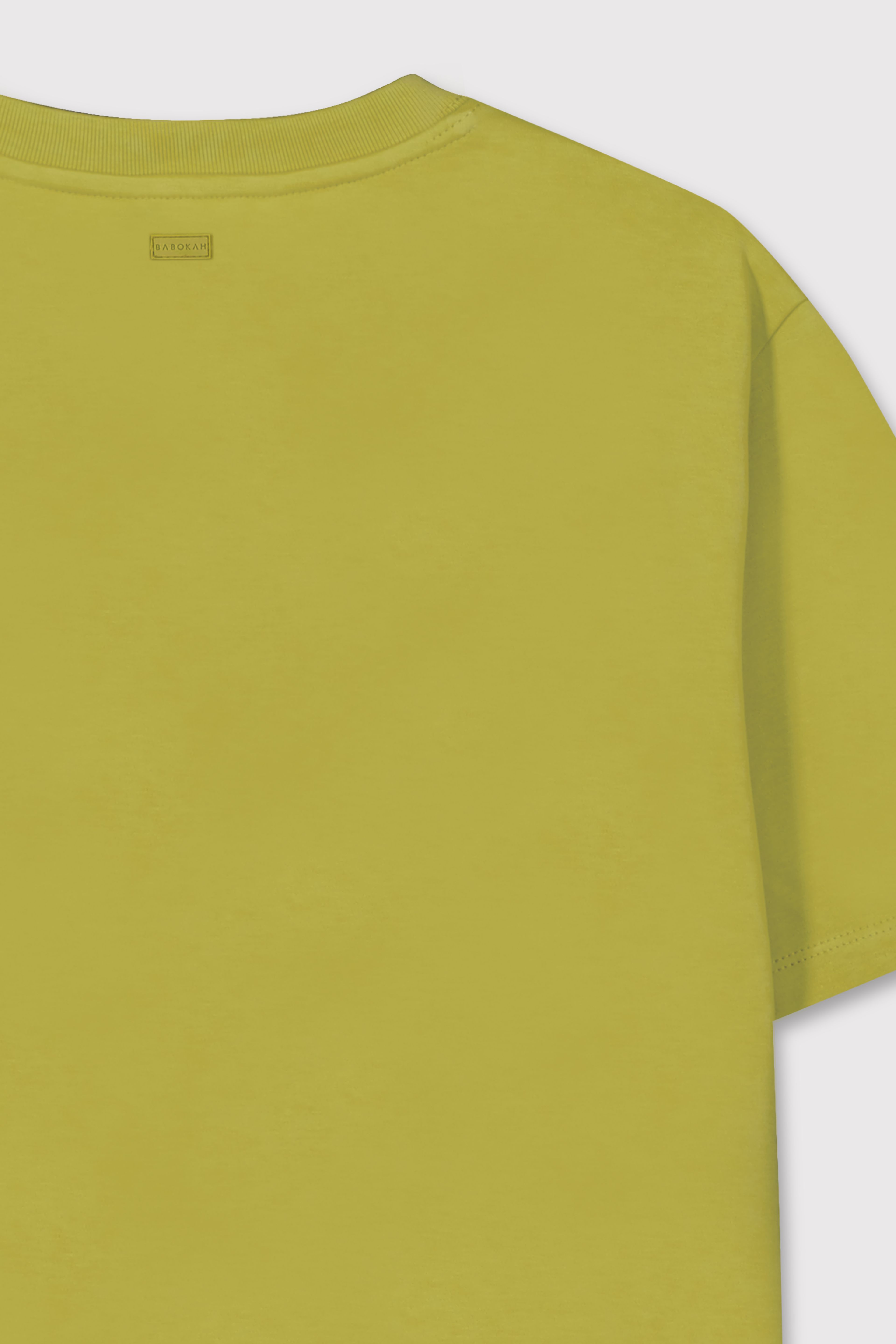 Premium Relaxed  Basic Tshirt - FISTIK YEŞİLİ