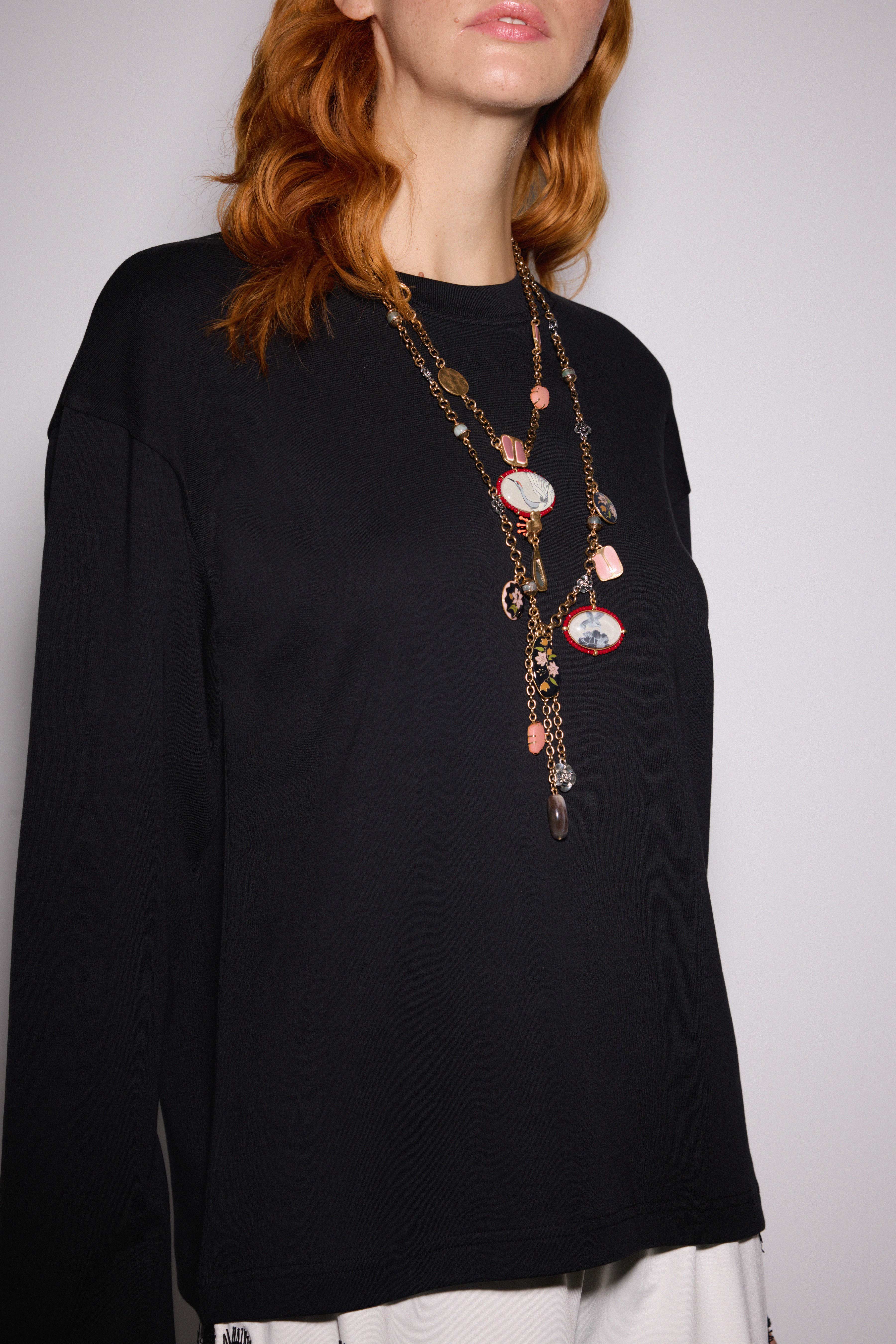 Premium Uzun Kol Oversize Tshirt - SİYAH