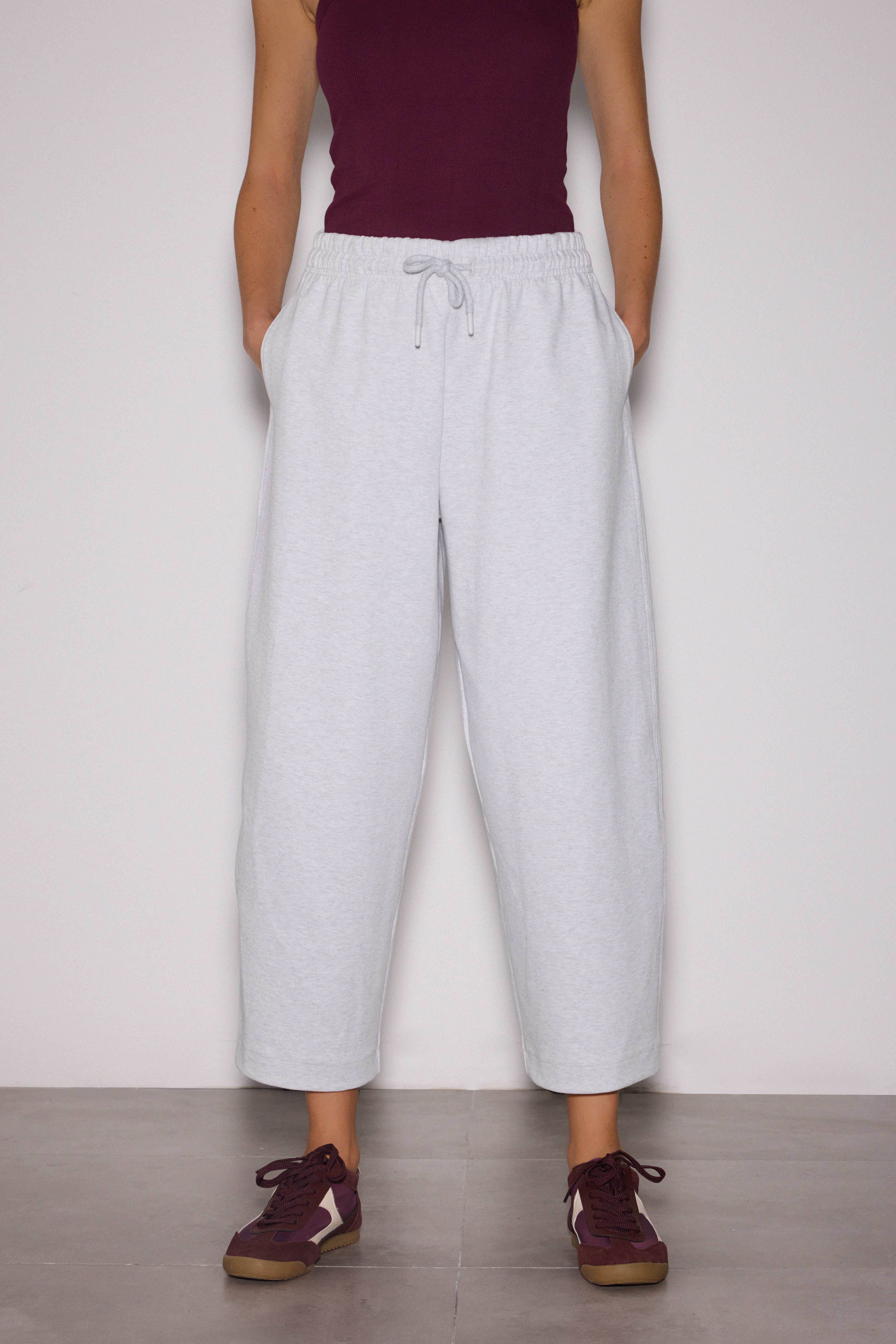 İnterlok Barrel Jogger - AÇIK GRİ MELANJ