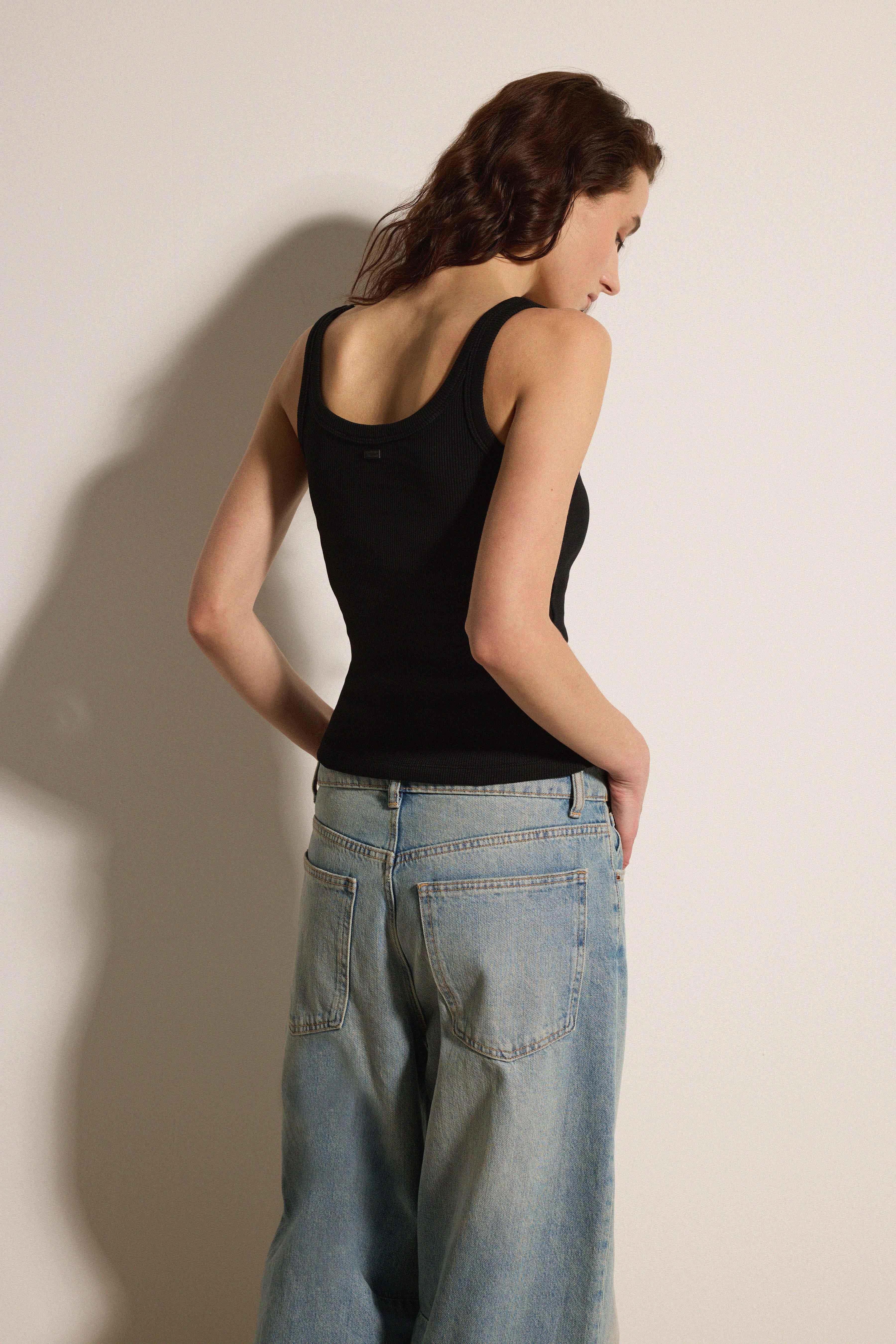 Fitilli Basic Atlet - SİYAH