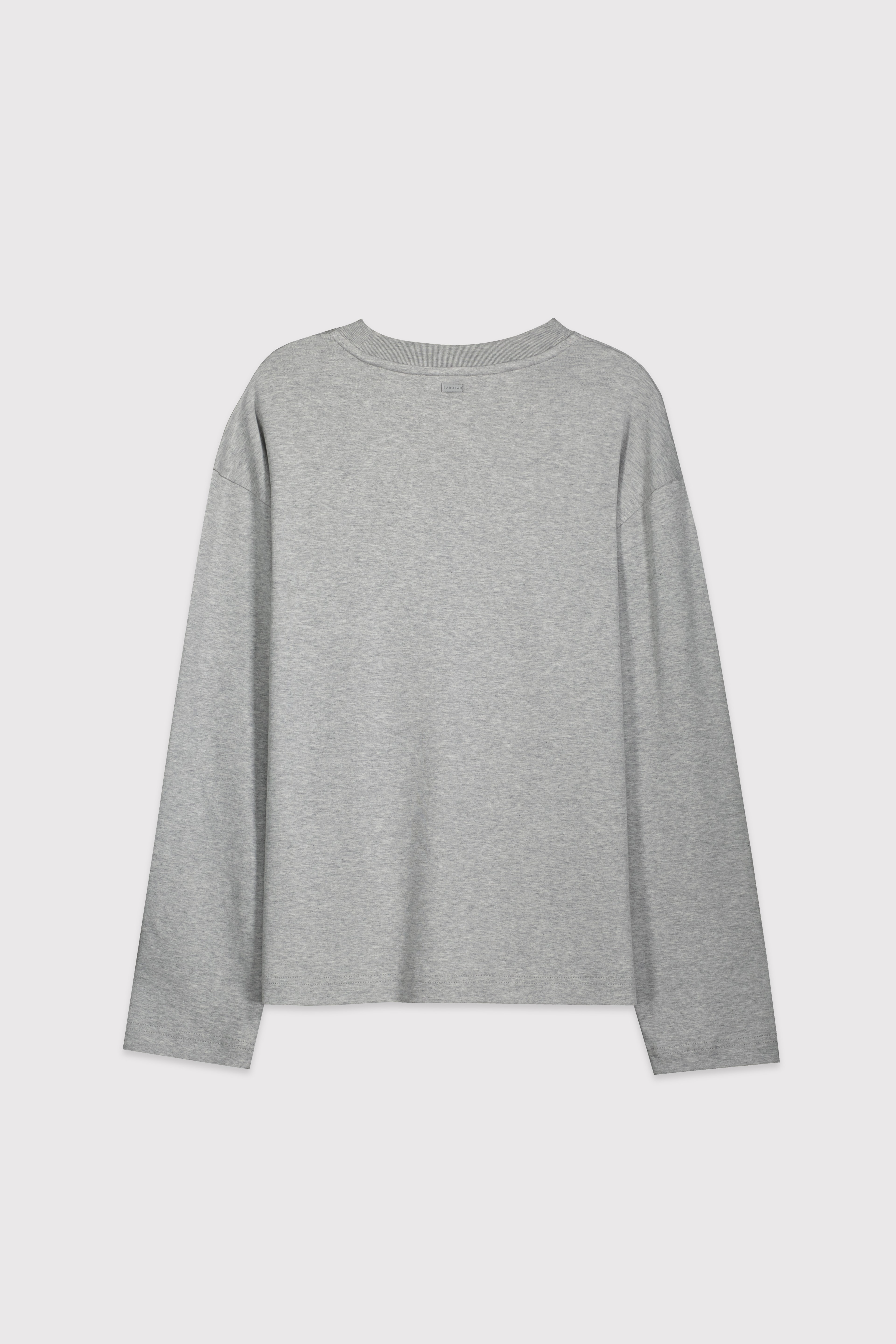 Premium Uzun Kol Oversize Tshirt - KOYU GRİ MELANJ