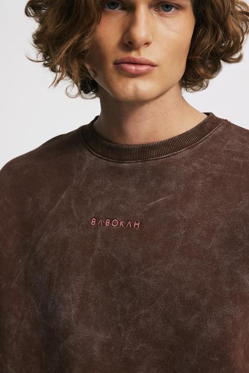 Eskitme Efektli Loose Fit Unisex Sweatshirt