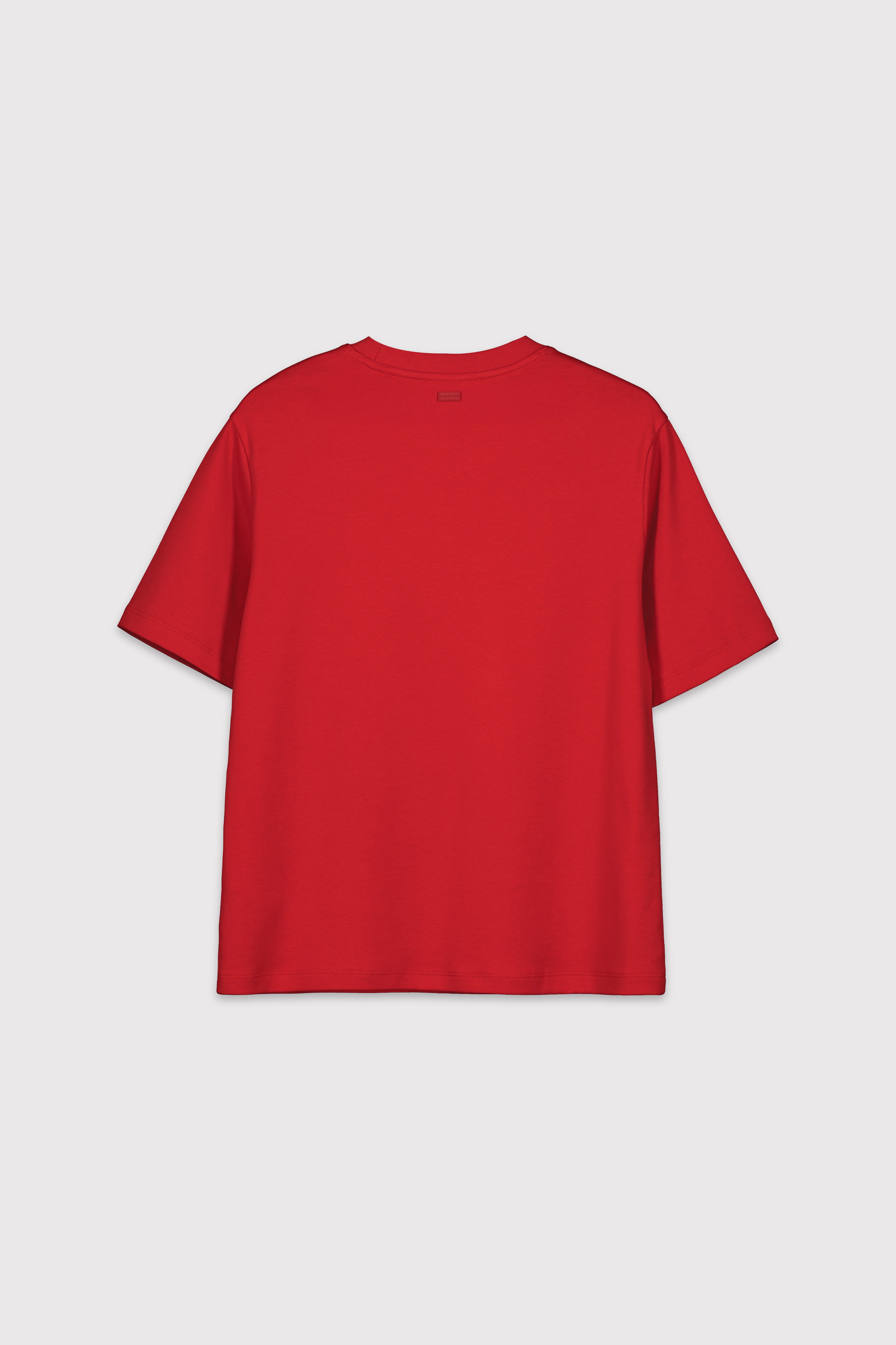Premium Relaxed  Basic Tshirt - KIRMIZI