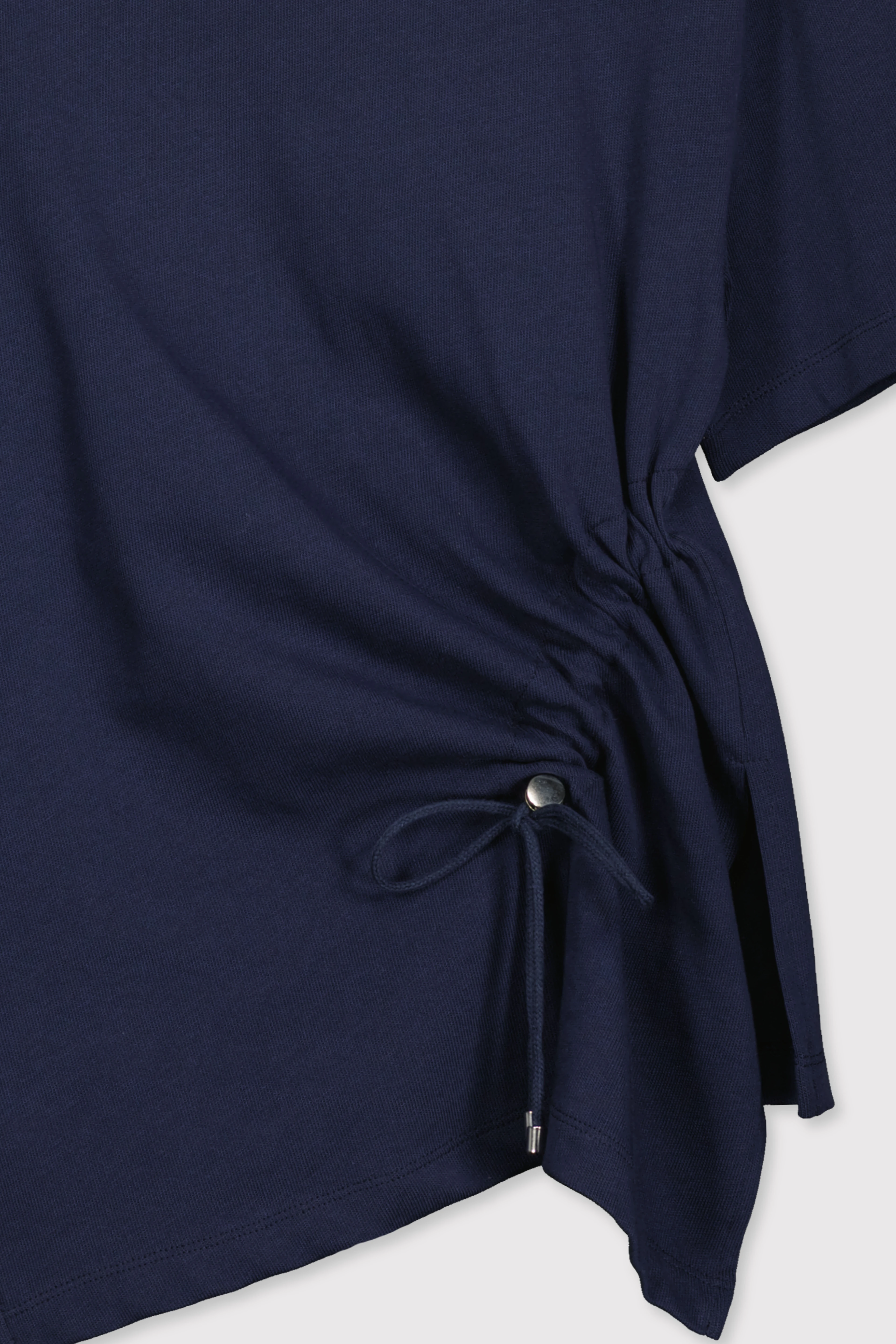 Drapeli Asimetrik Tshirt - LACİVERT