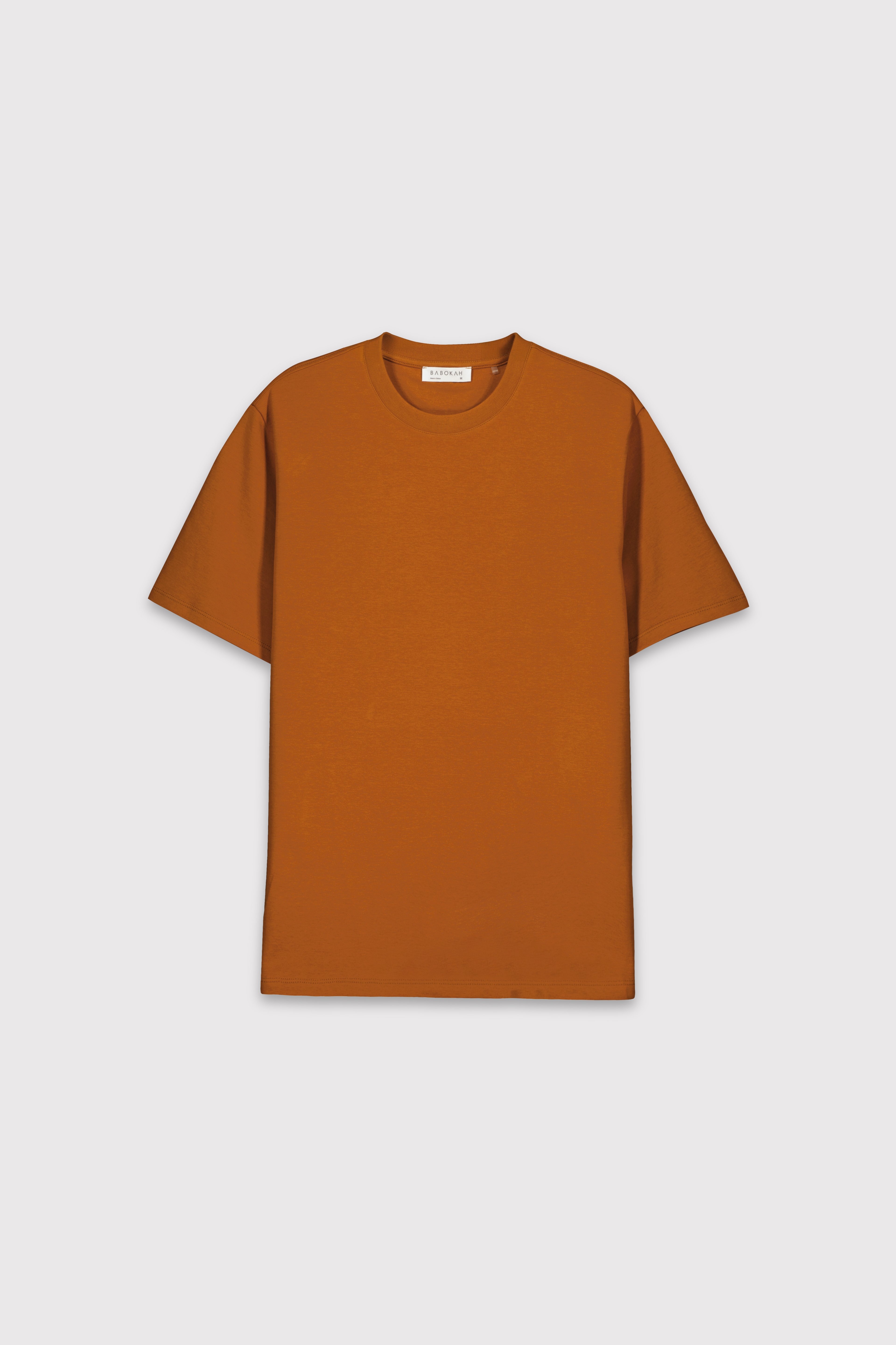 Premium Relax Fit Basic Tshirt - KARAMEL