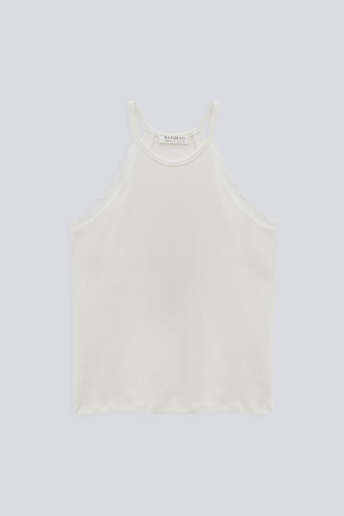 Halter Yaka Zigzag Triko Atlet