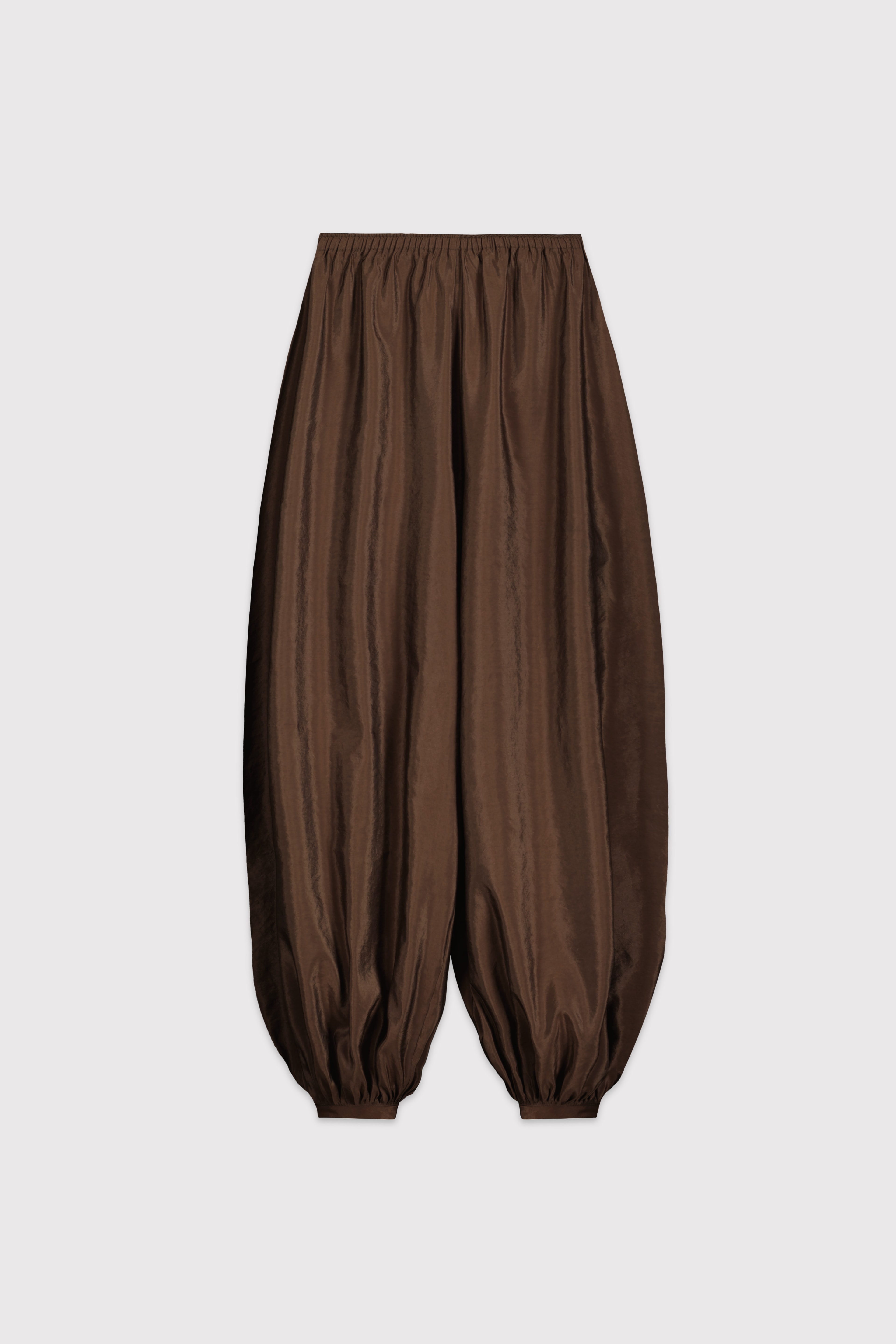Balon Paça Şalvar Pantolon - KAHVERENGİ