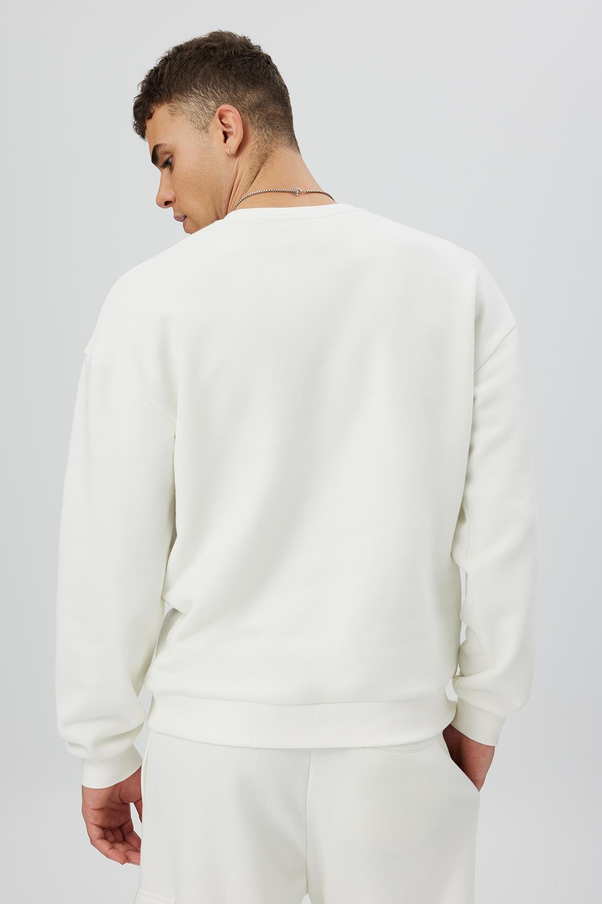 Bisiklet Yaka Oversize Fit Sweatshirt