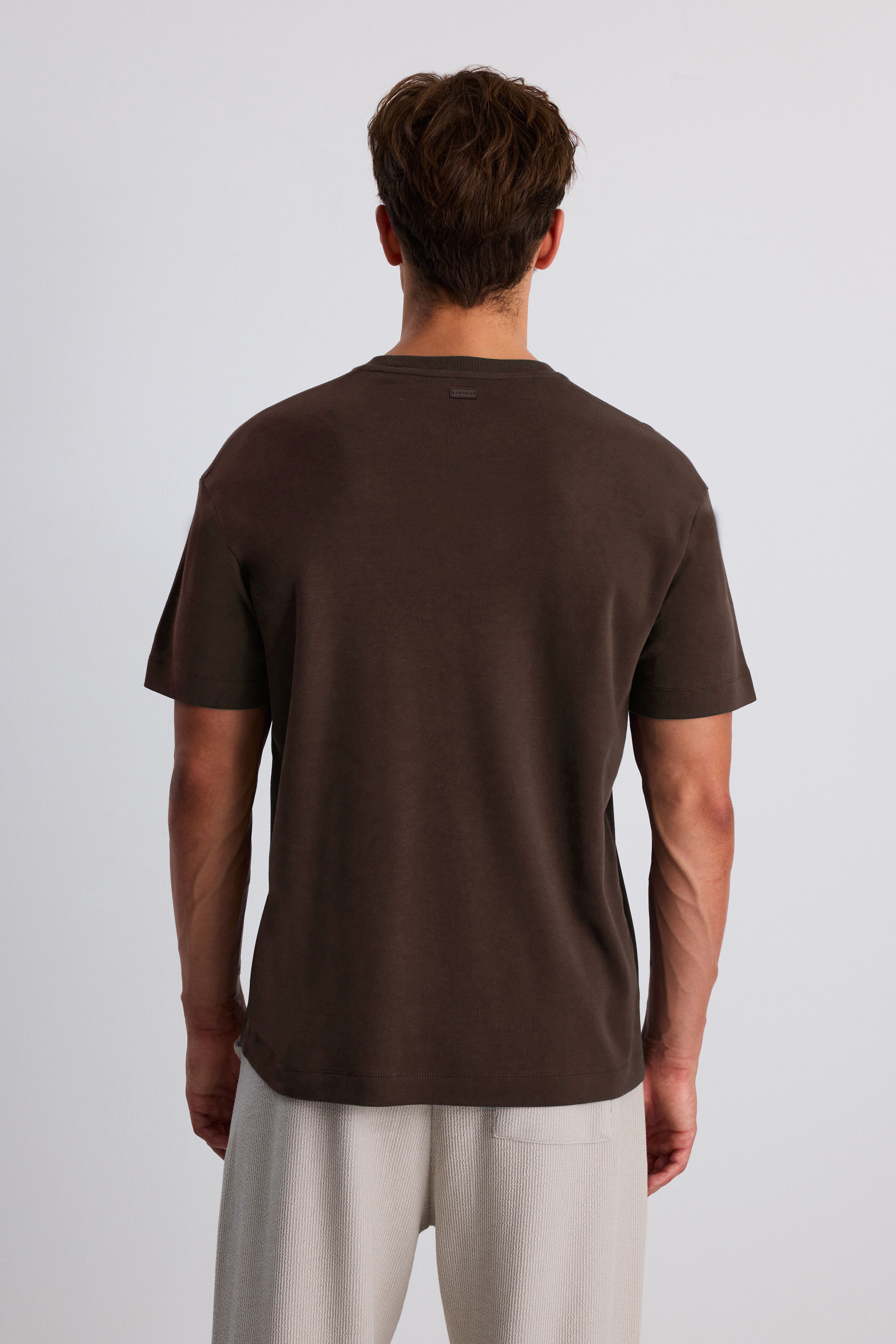 Premium Pamuk Basic Tshirt - KAHVERENGİ