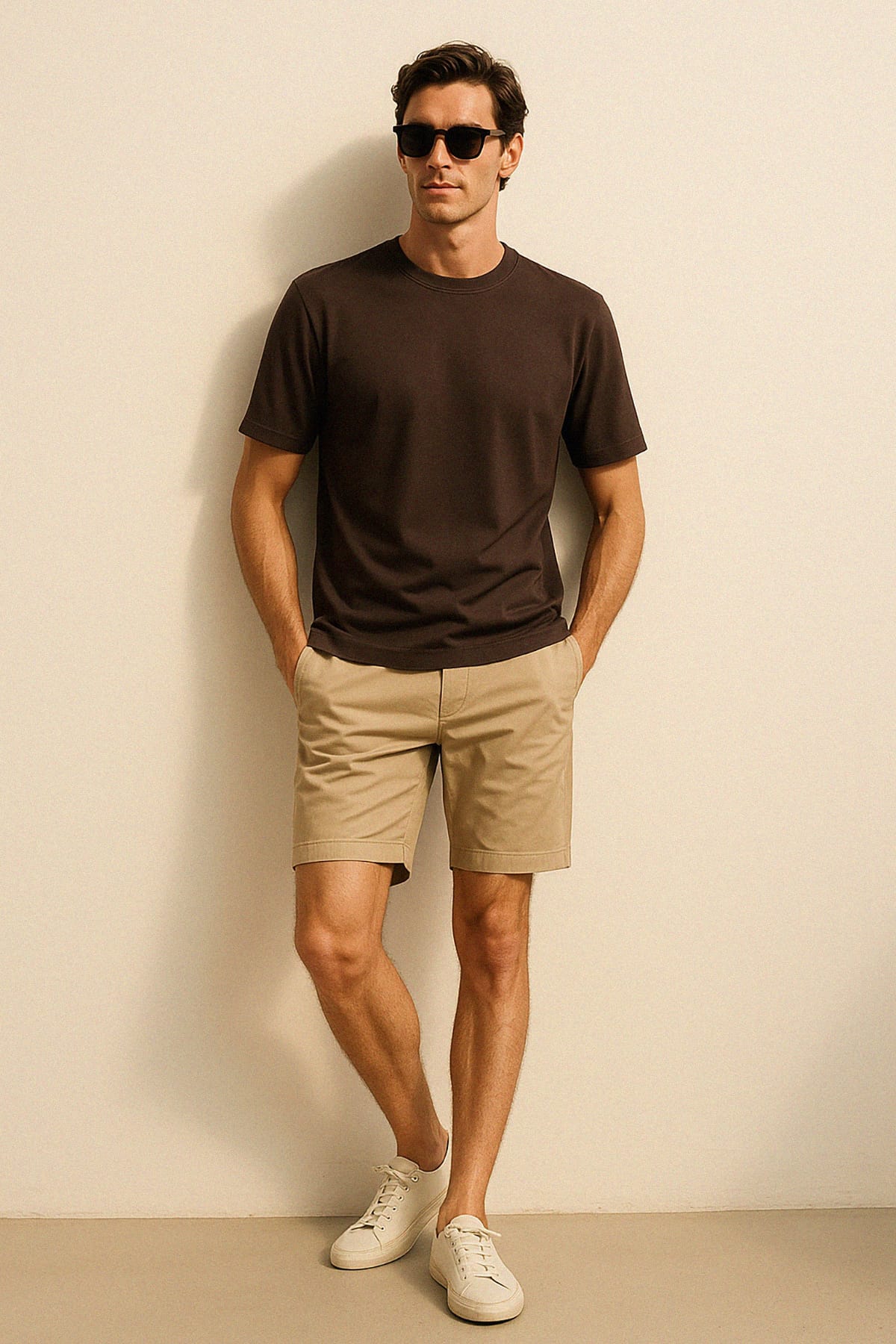Premium Relax Fit Basic Tshirt - KAHVERENGİ