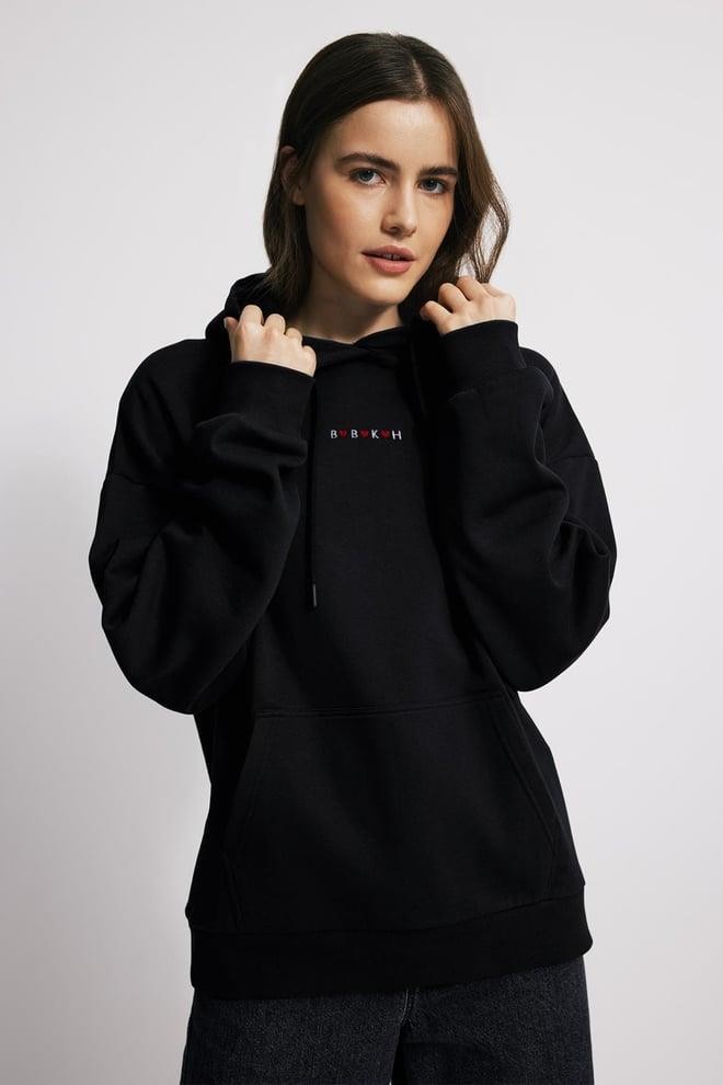 Sevgililer Günü Özel Kadın Sweatshirt - SİYAH
