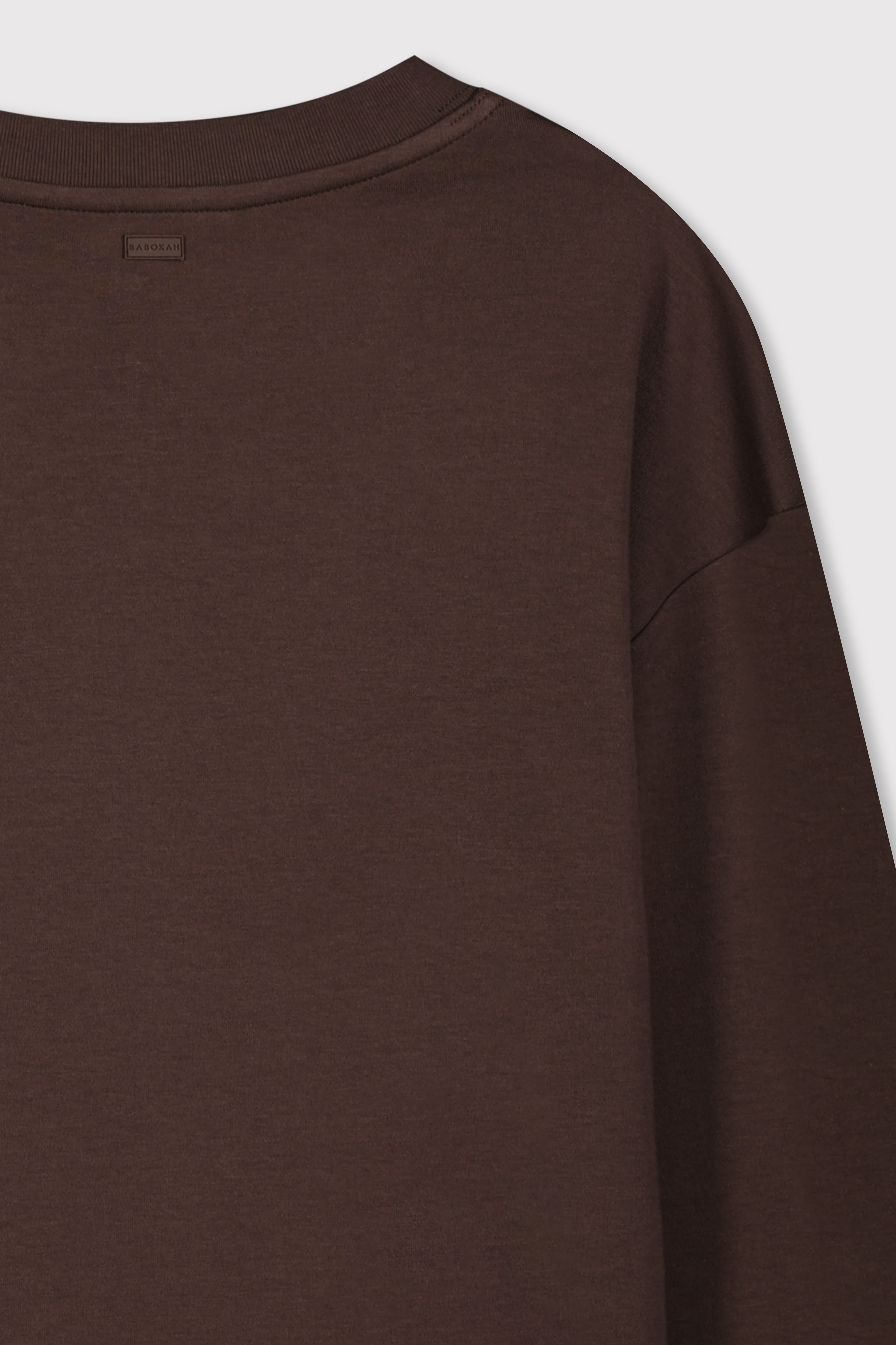 Premium Uzun Kol Oversize Tshirt - KAHVERENGİ