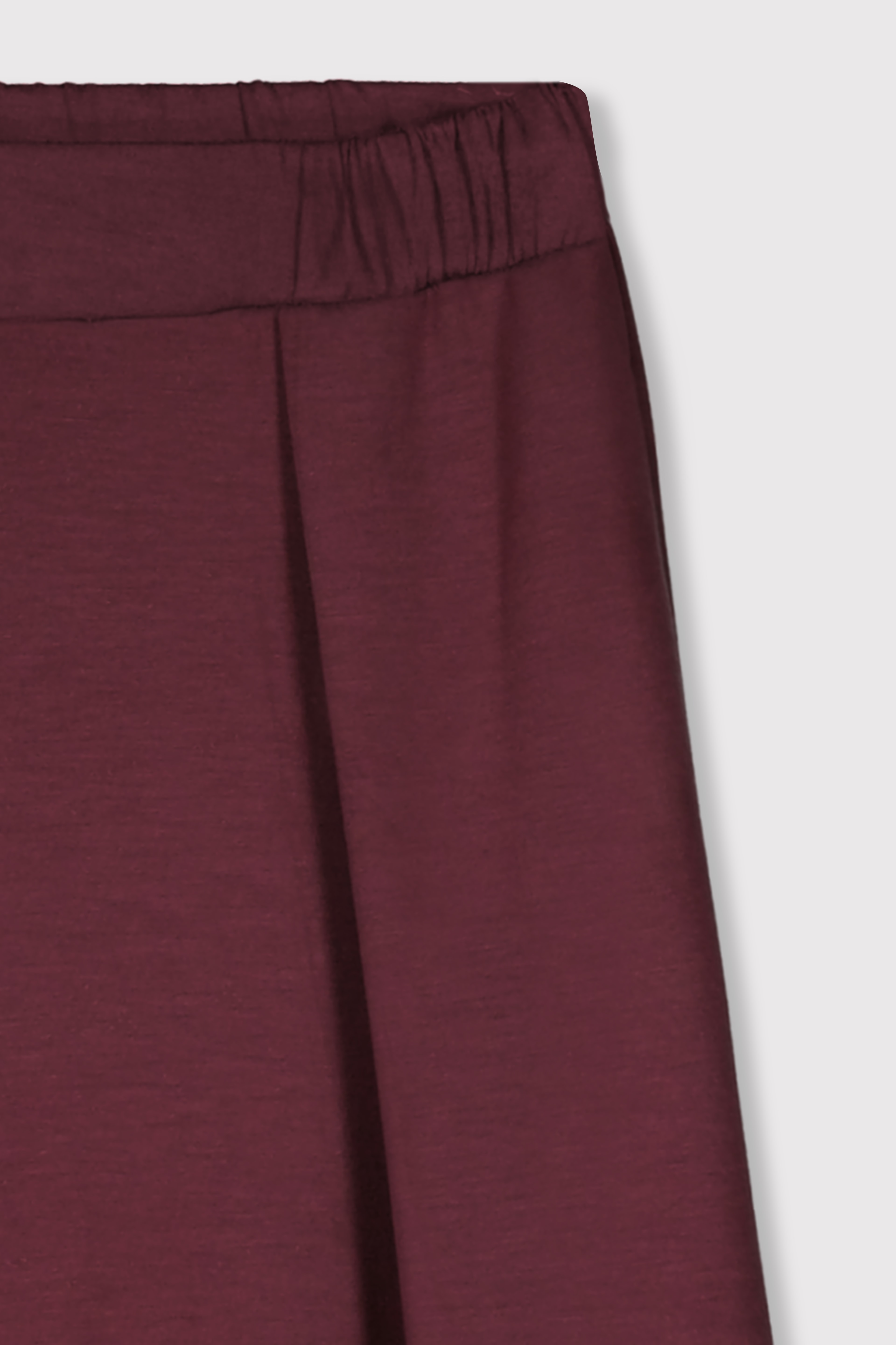 Pileli Geniş Paça Modal Jogger - MÜRDÜM