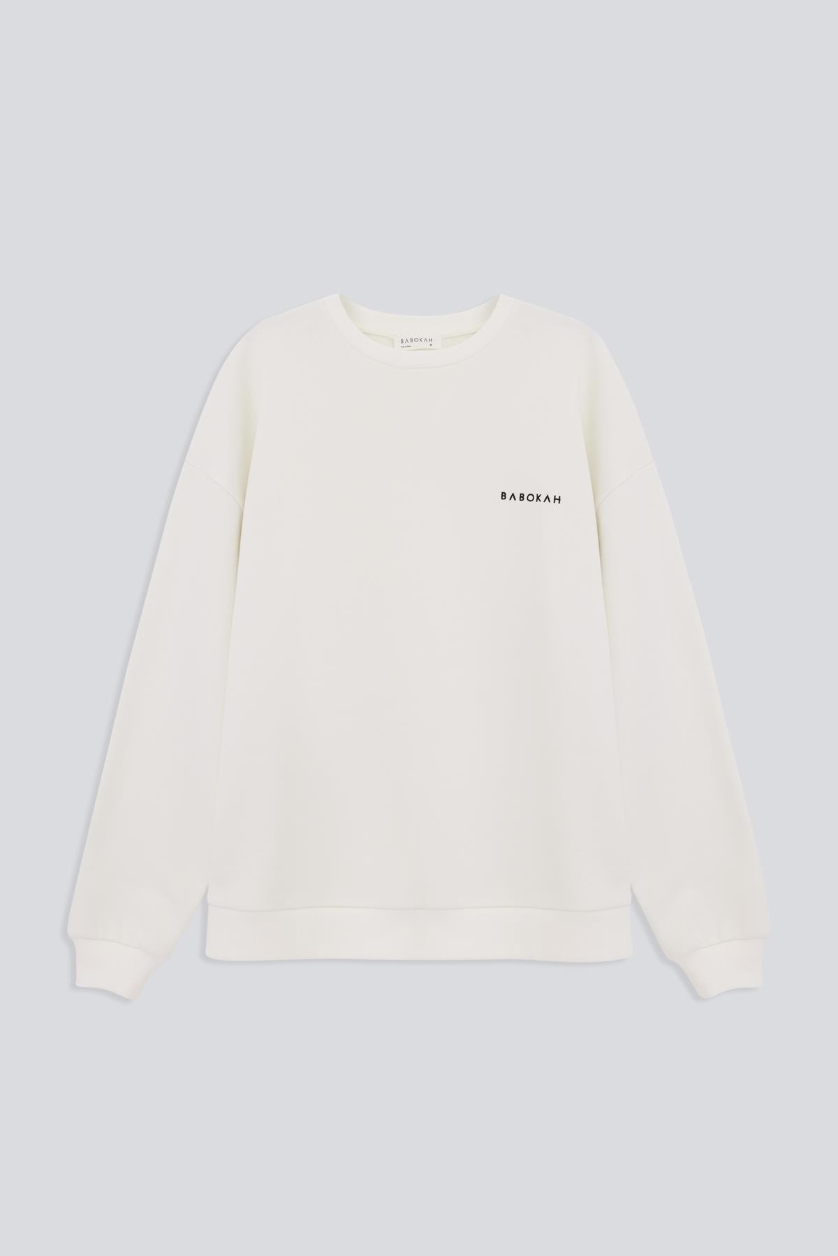 Bisiklet Yaka Oversize Fit Sweatshirt