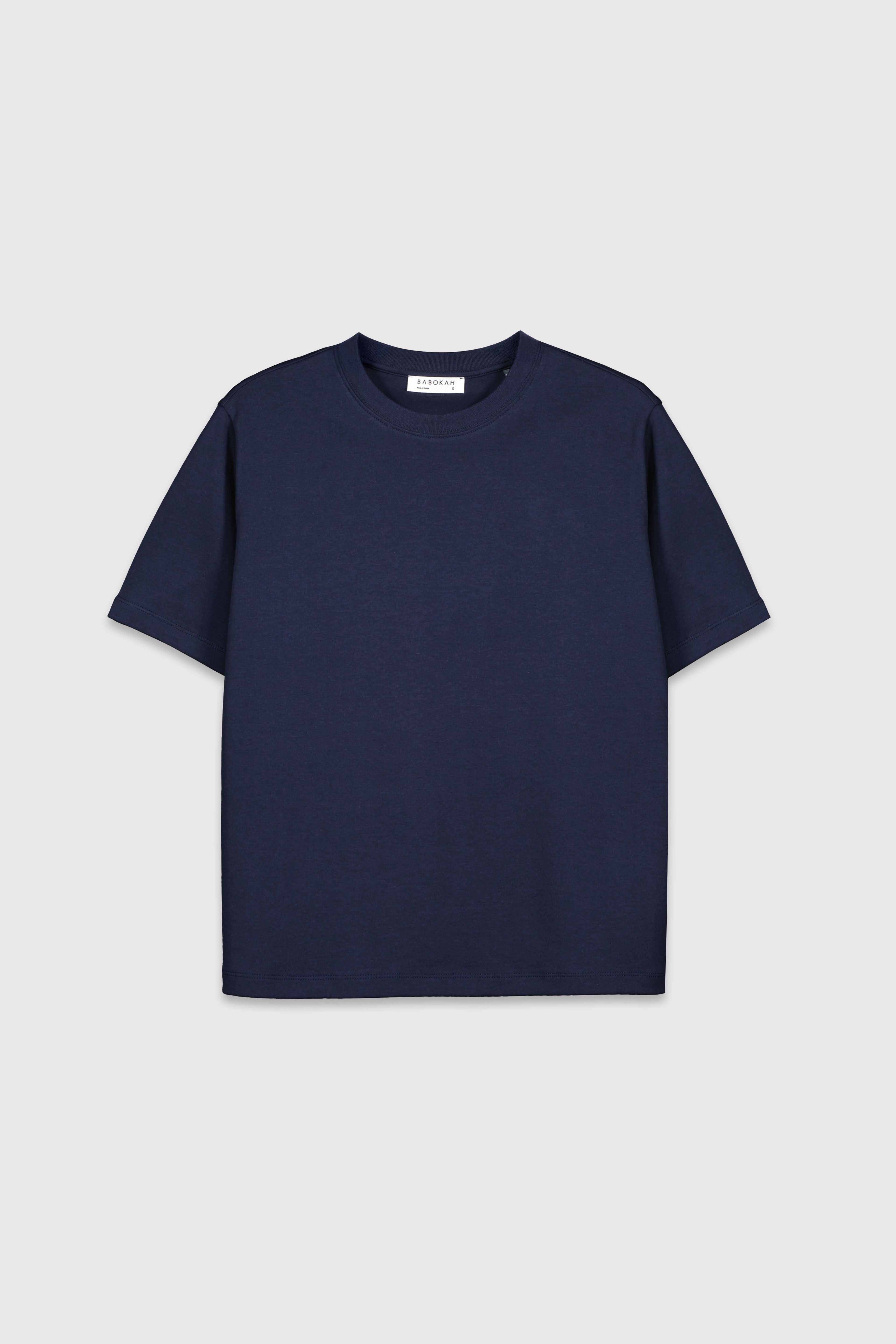 Premium Relaxed  Basic Tshirt - LACİVERT