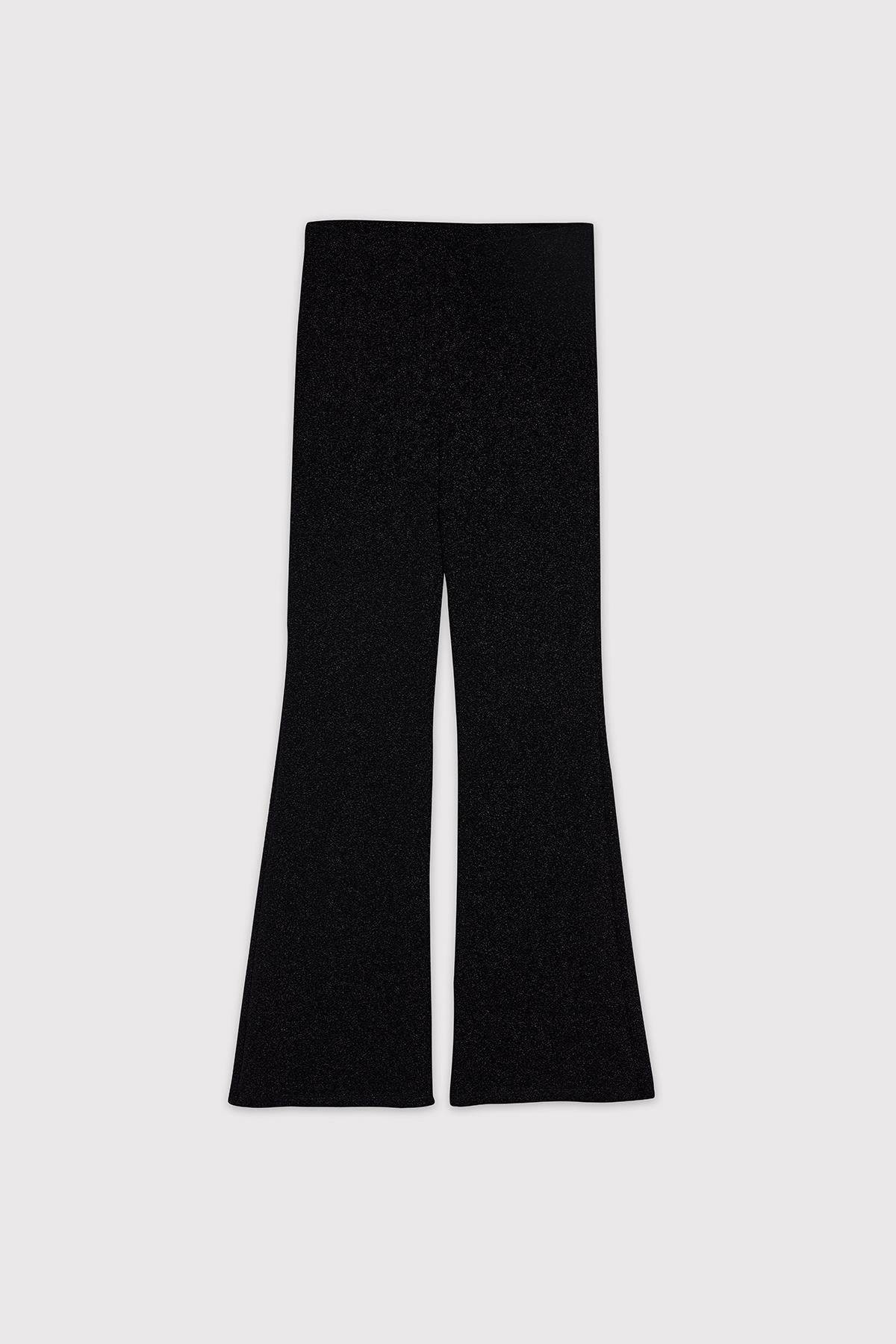 Babokah Limited Simli Flare Pantolon - SİYAH