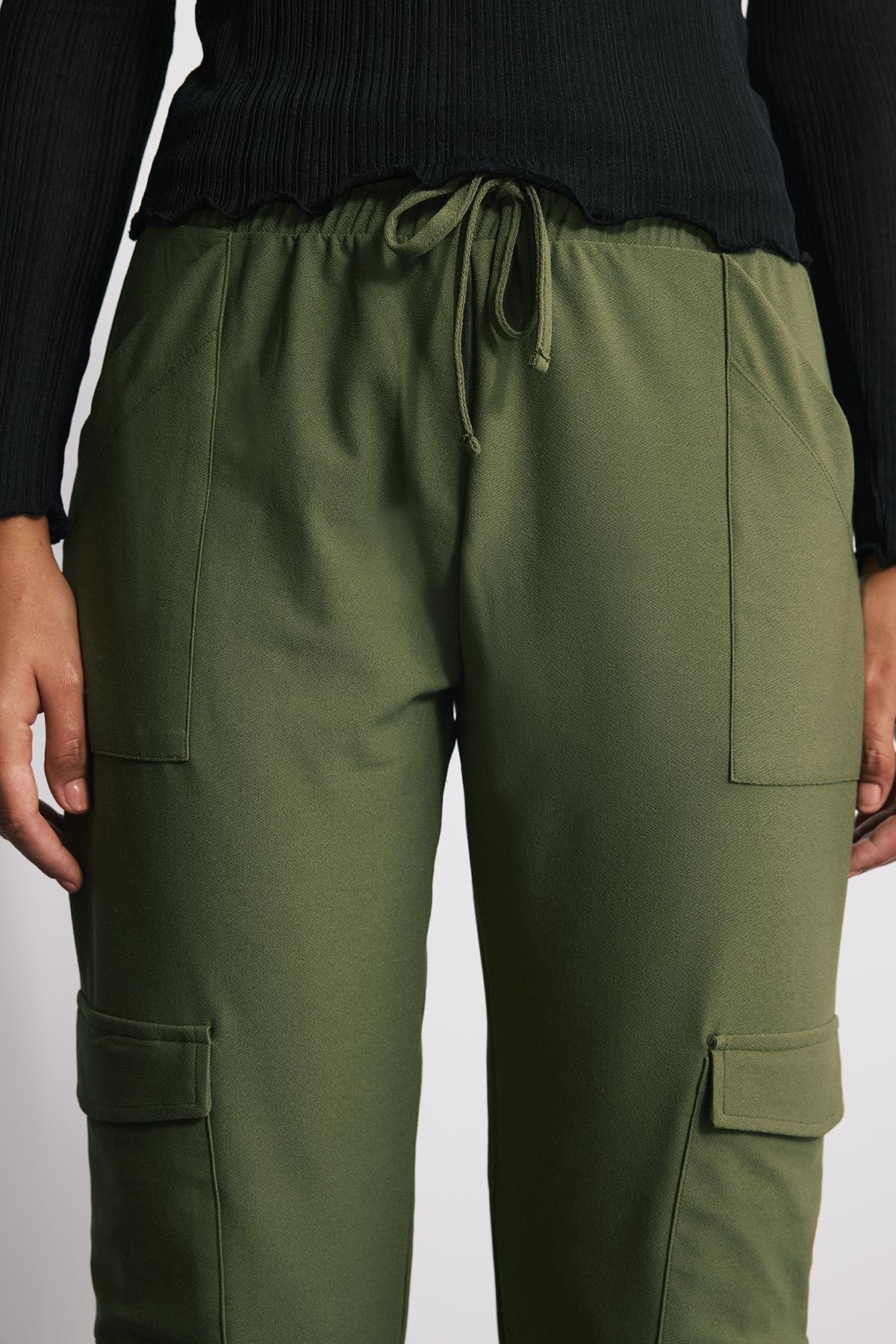 Kargo Cep Comfort Fit Dökümlü Jogger