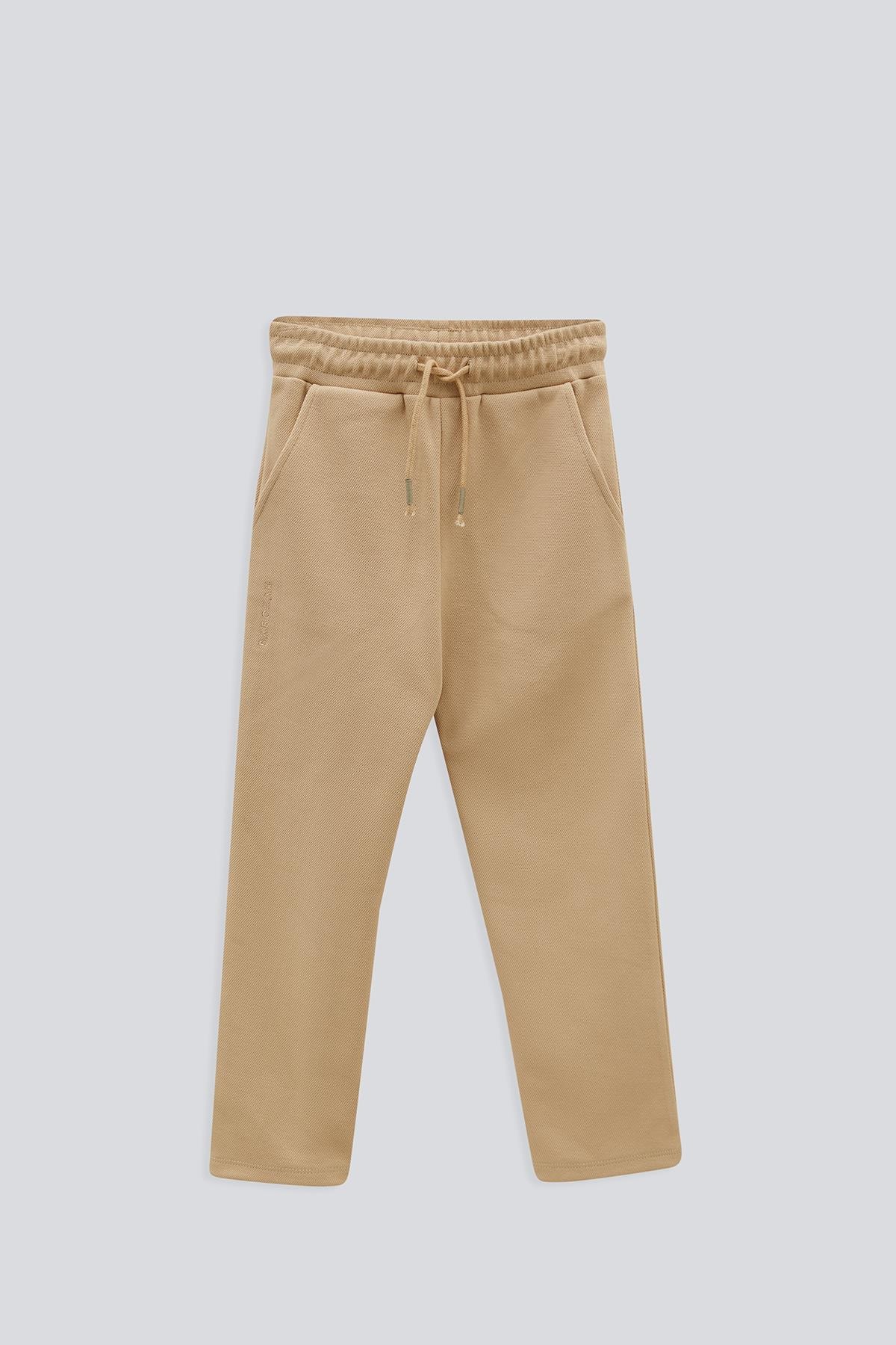 (Kids Boy) Bağcıklı İnterlok Pantolon