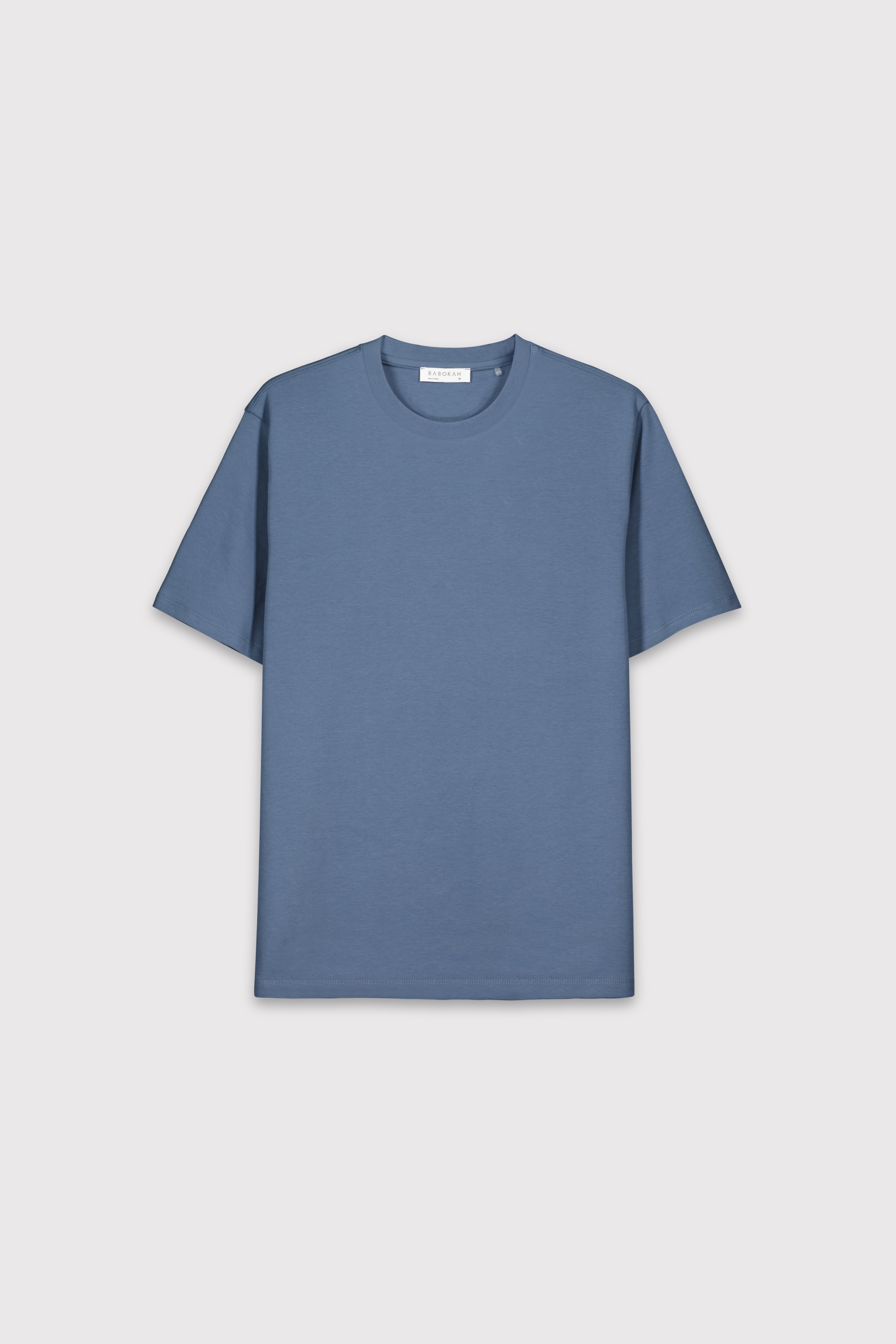 Premium Relax Fit Basic Tshirt - İNDİGO