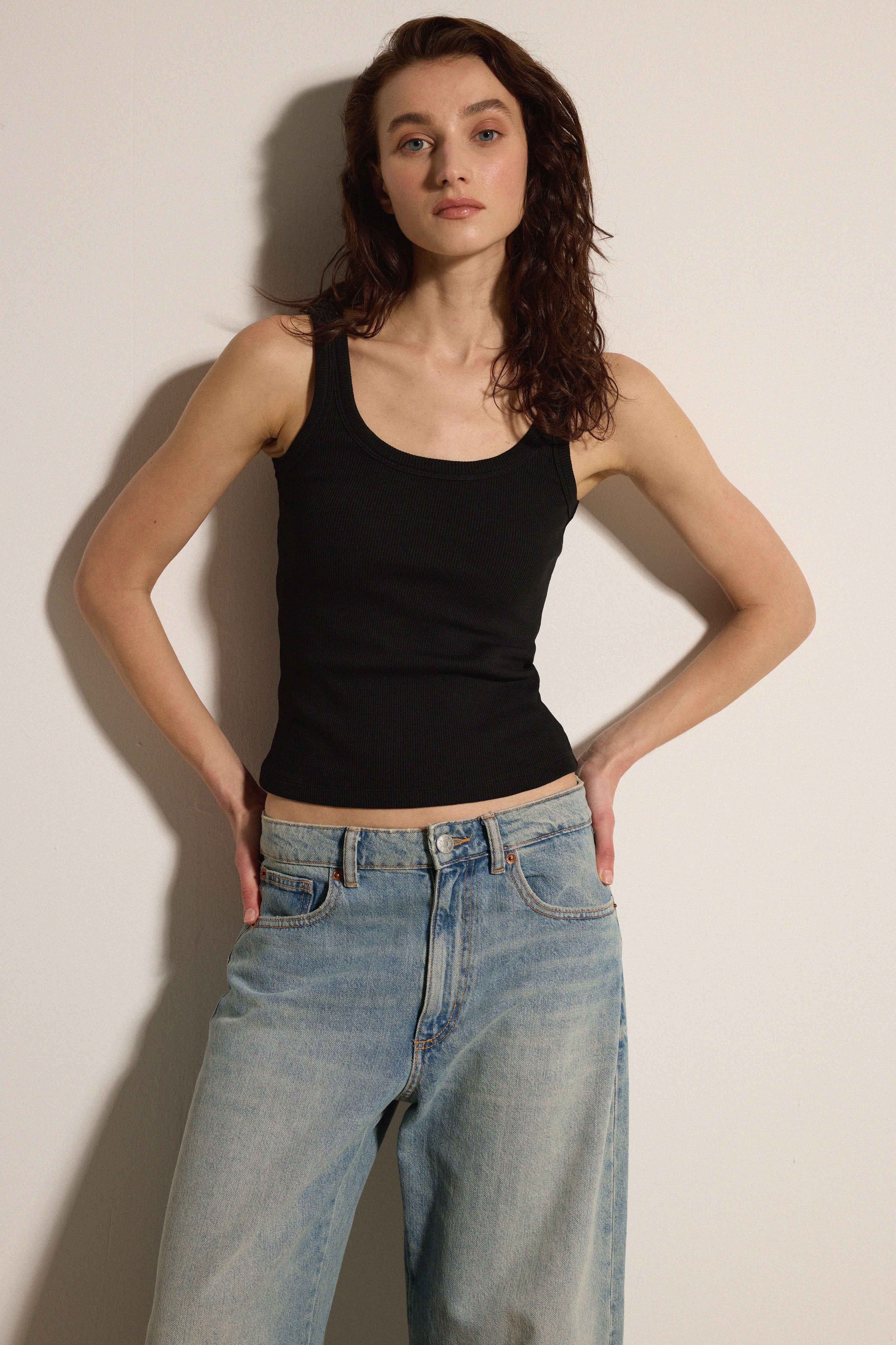 Fitilli Basic Atlet - SİYAH